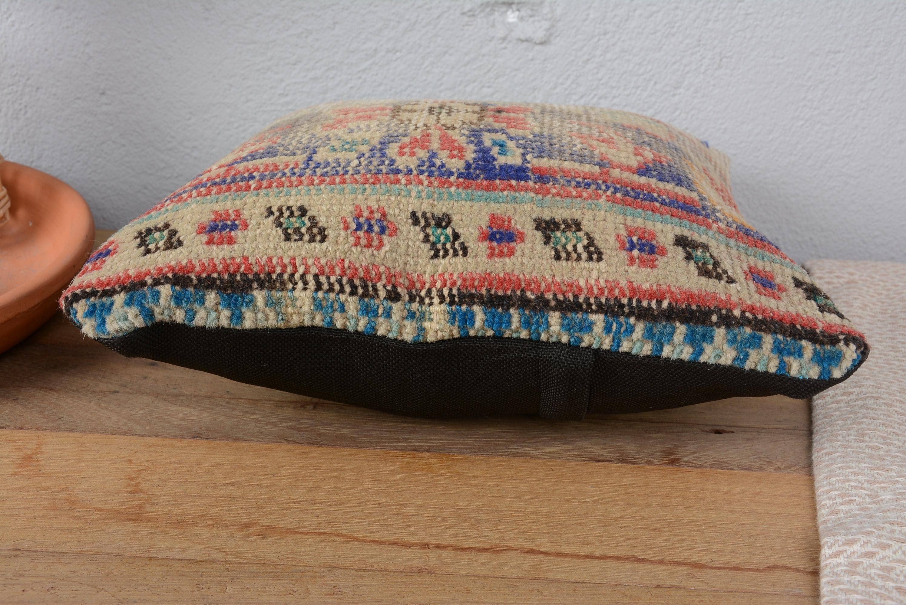 7110. Home Decor Designer Hand Knotted Vintage Pillow