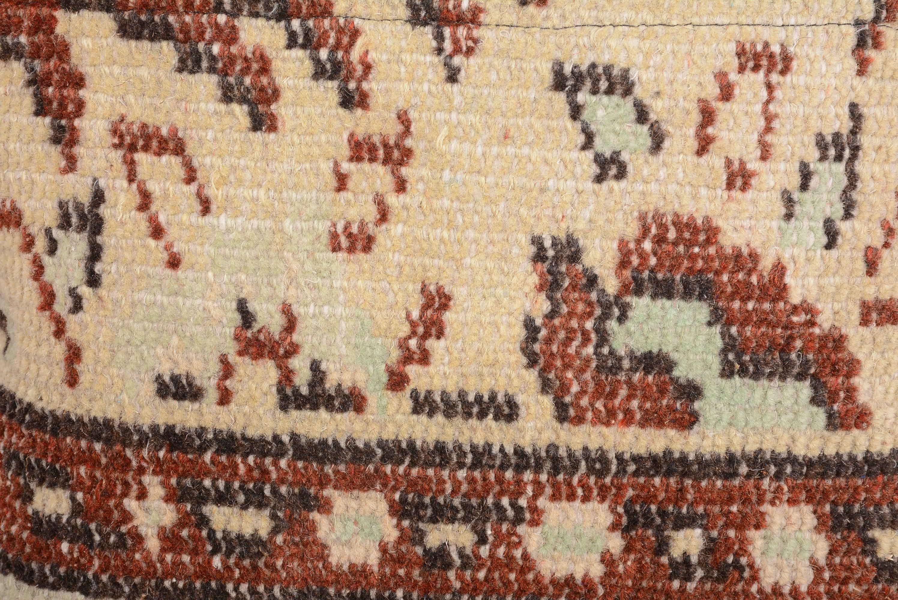 7150. Antique Kilim Cushion Sham Patchwork Textured Pillow Cover