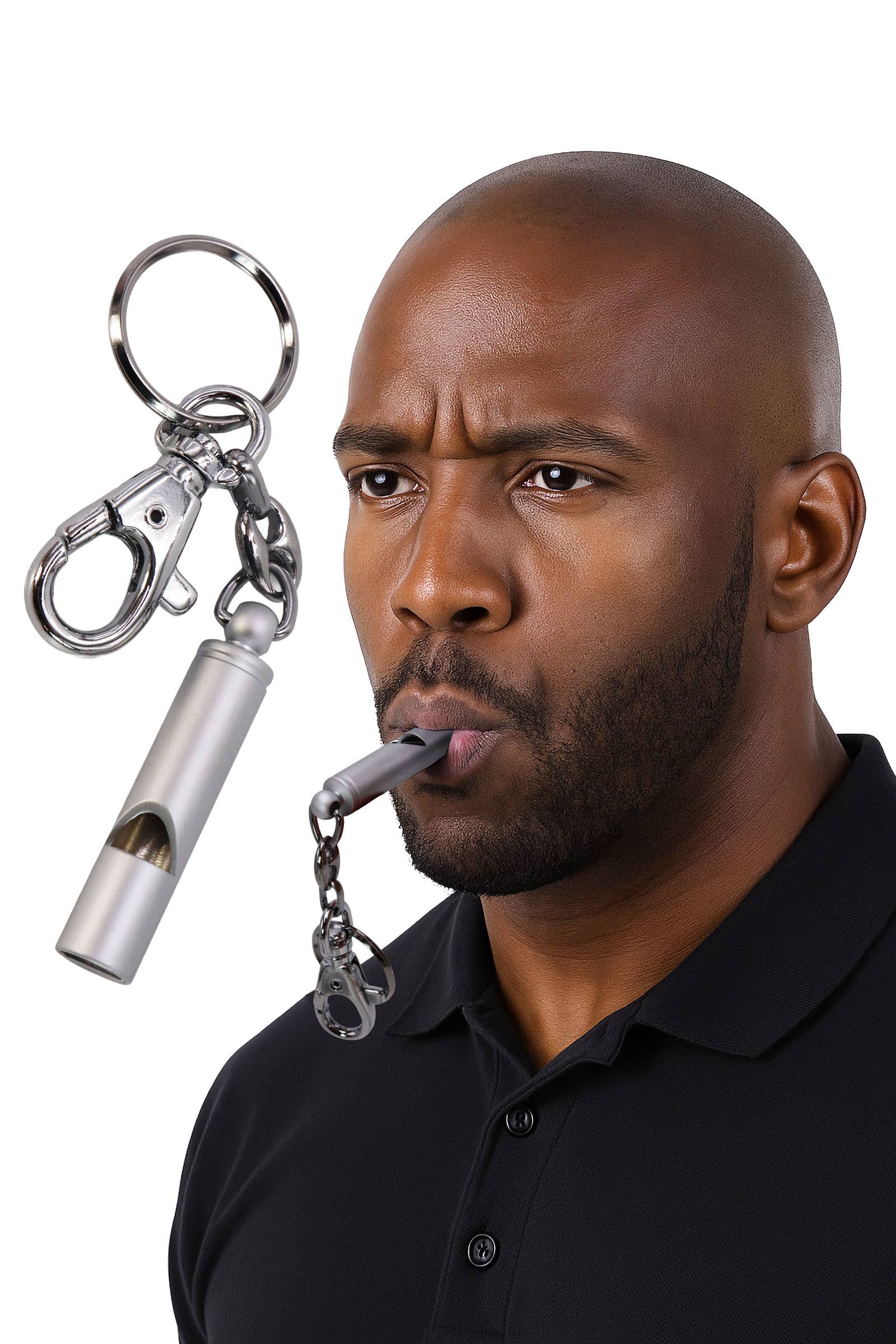 6301. High-quality Safety Whistle Key Chain