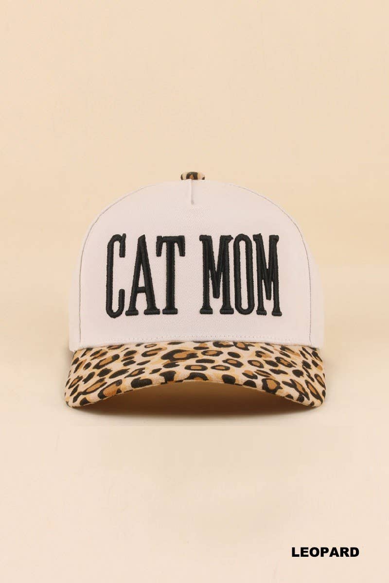 Cat Mom Two Tone Snapback Hat