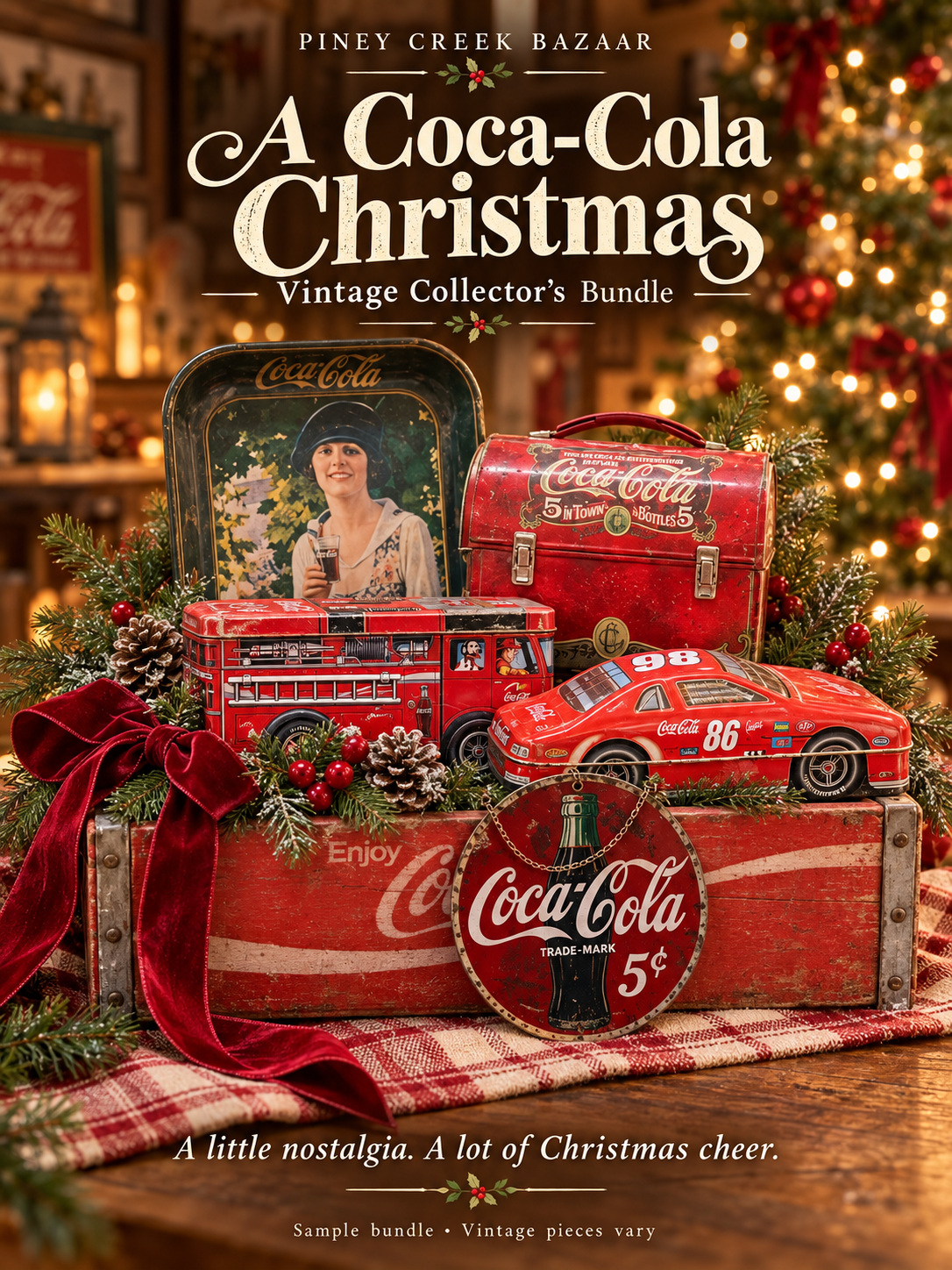 2981. $75 Christmas Single Scoop - Coke Christmas