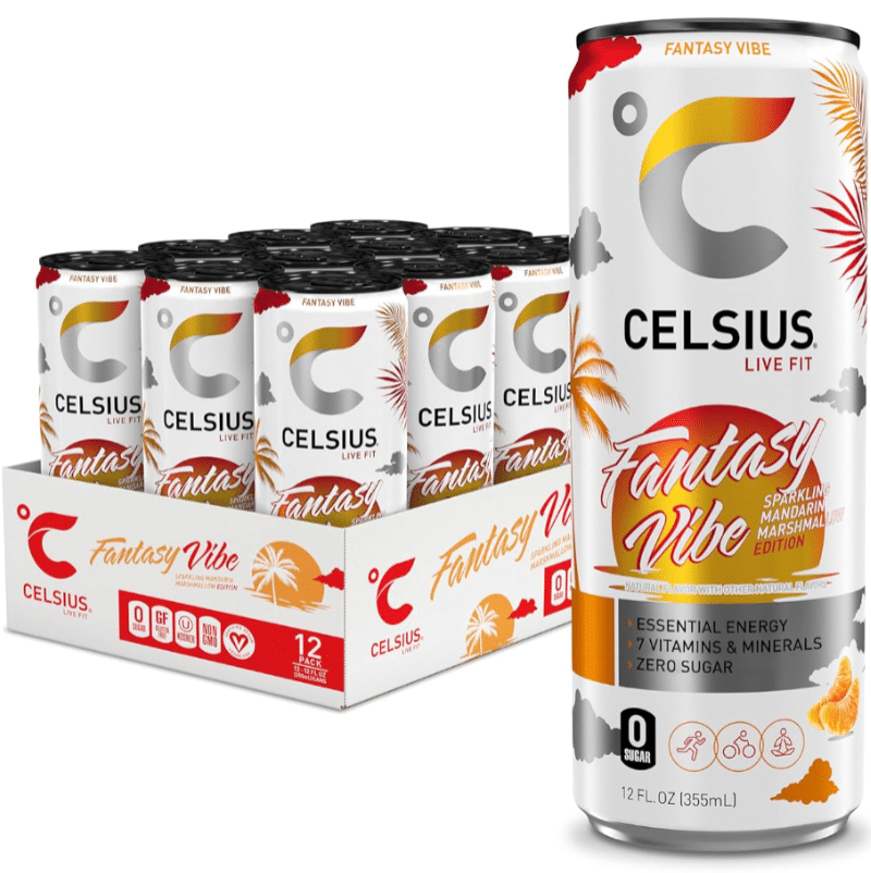 8503. Celsius Energy Drink 12 Pack Sparkling Fantasy Vibe