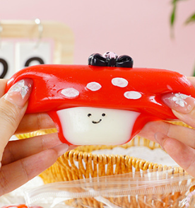 6501. Soft Realistic Mushroom Squeeze Toy