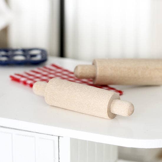 8339. Miniature Unfinished Wood Rolling Pins Each