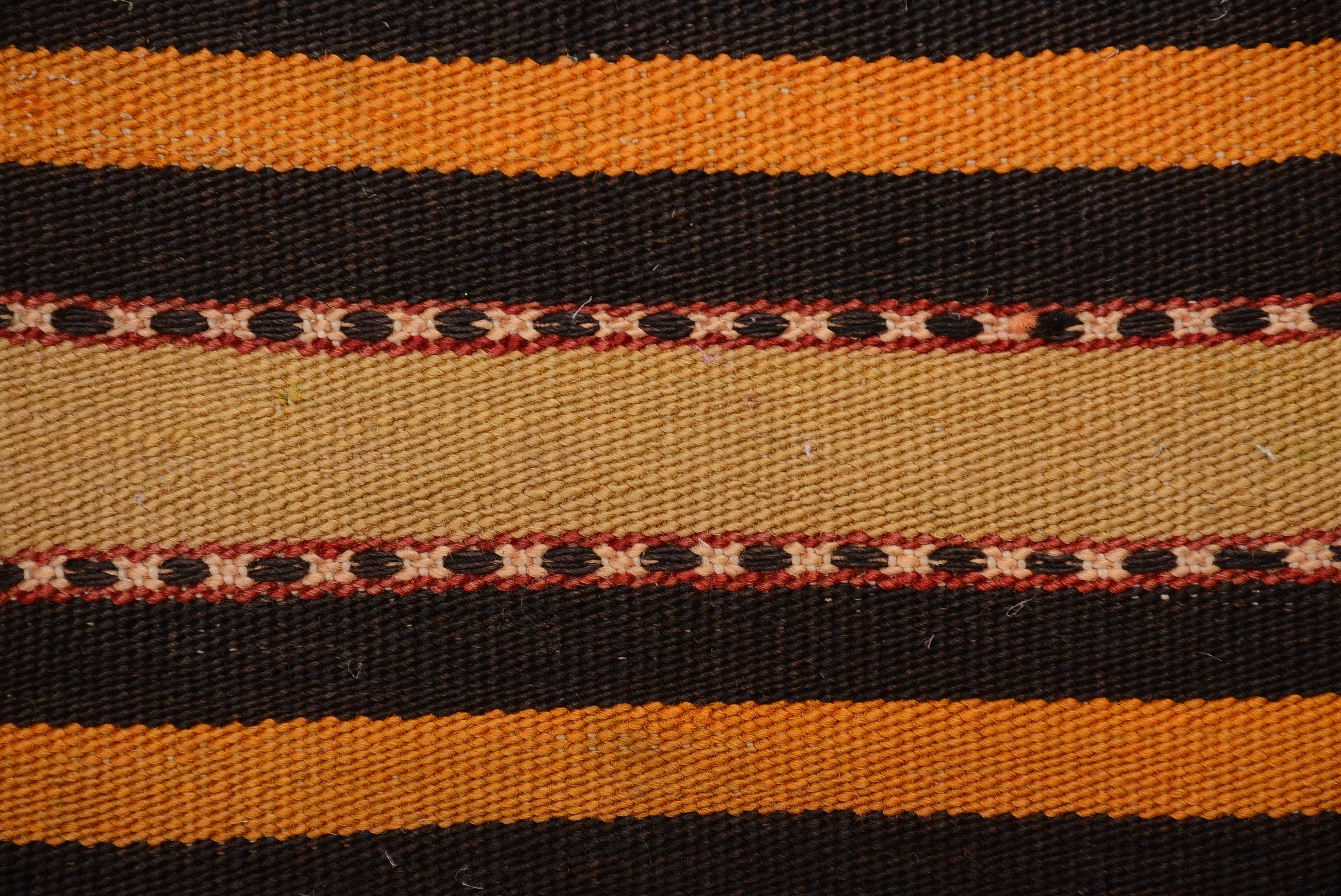 Boho Turkish Kilim Pillow Sham Cover 16x16 Vintage Striped
