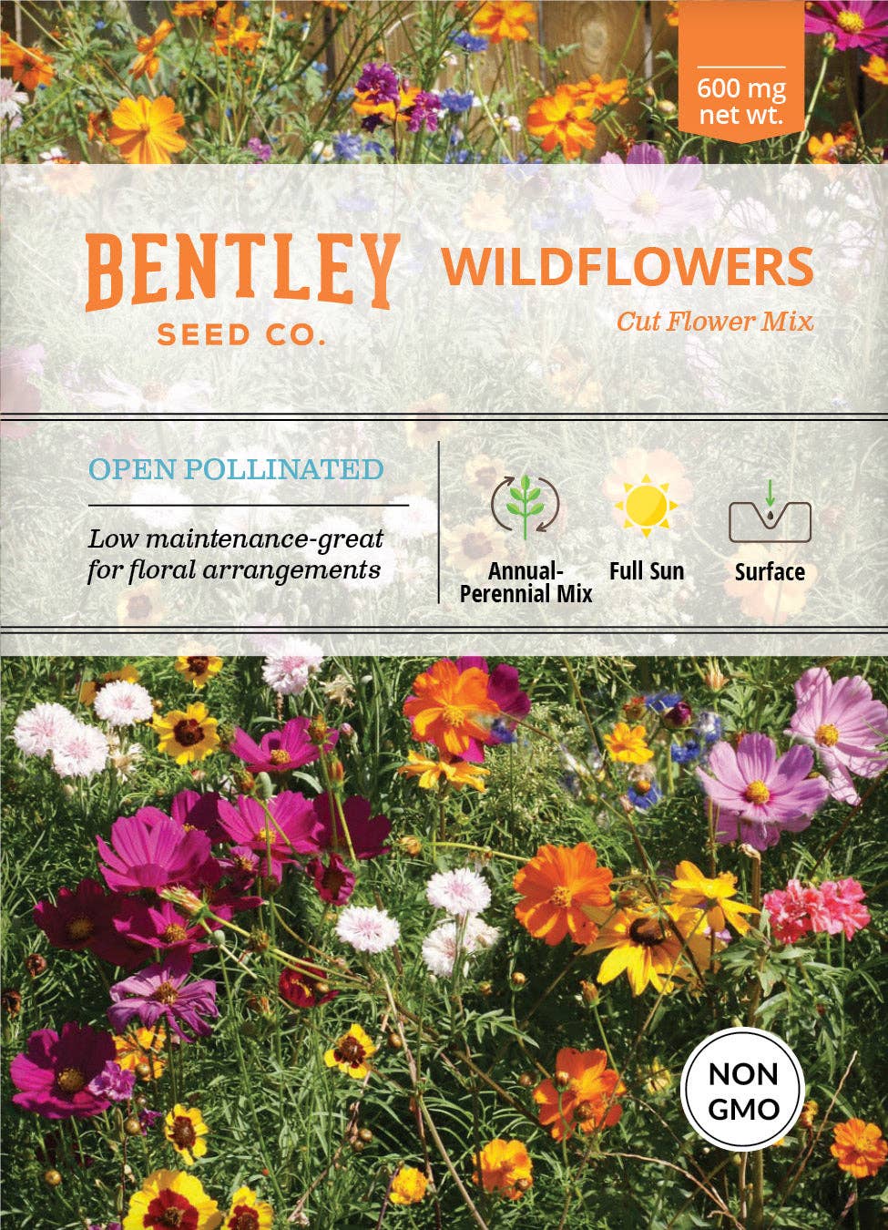 2217. Wildflower, Cut Flower Wildflower Mix Seed Packets