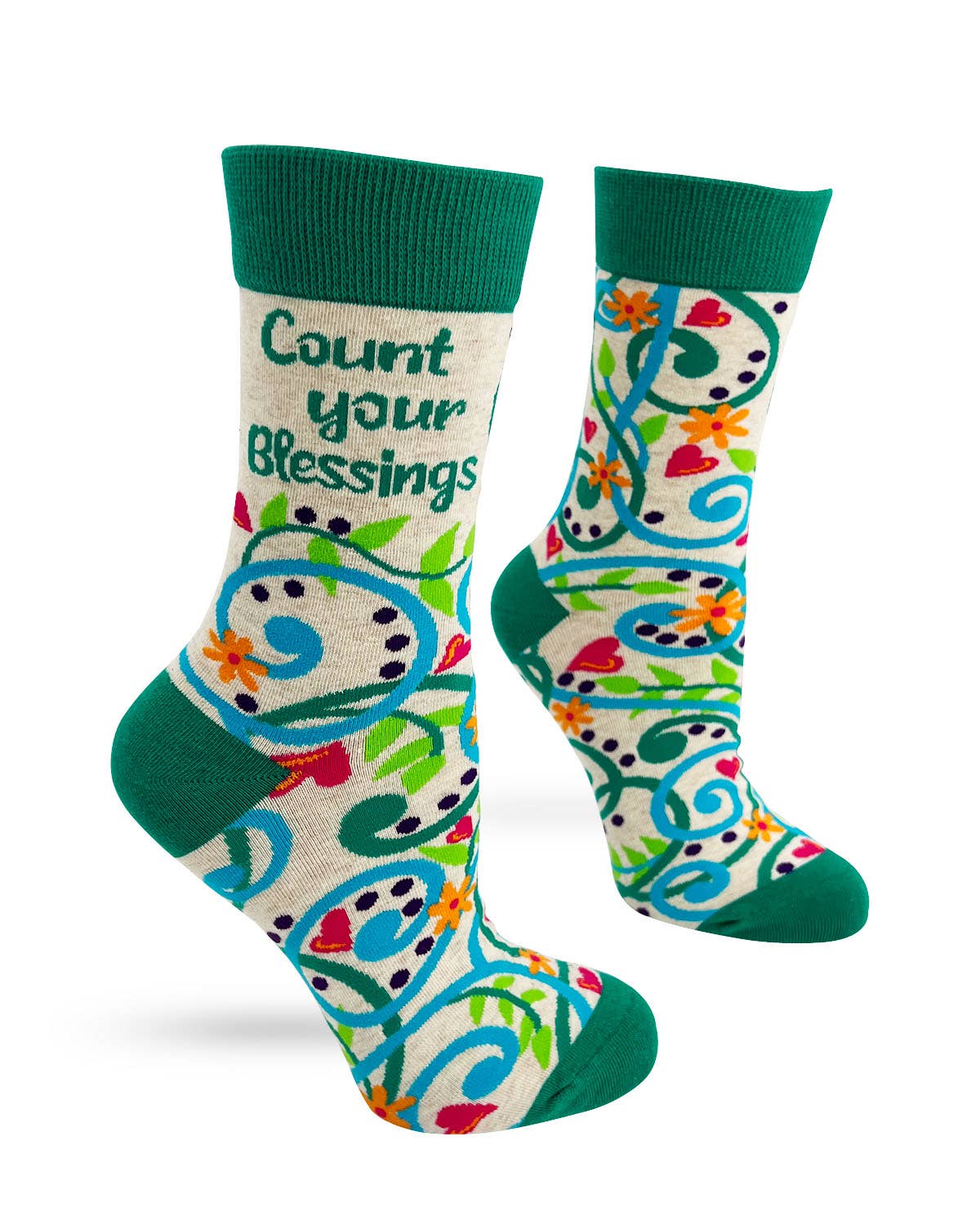 8602. Count Your Blessings Women's Crew Socks