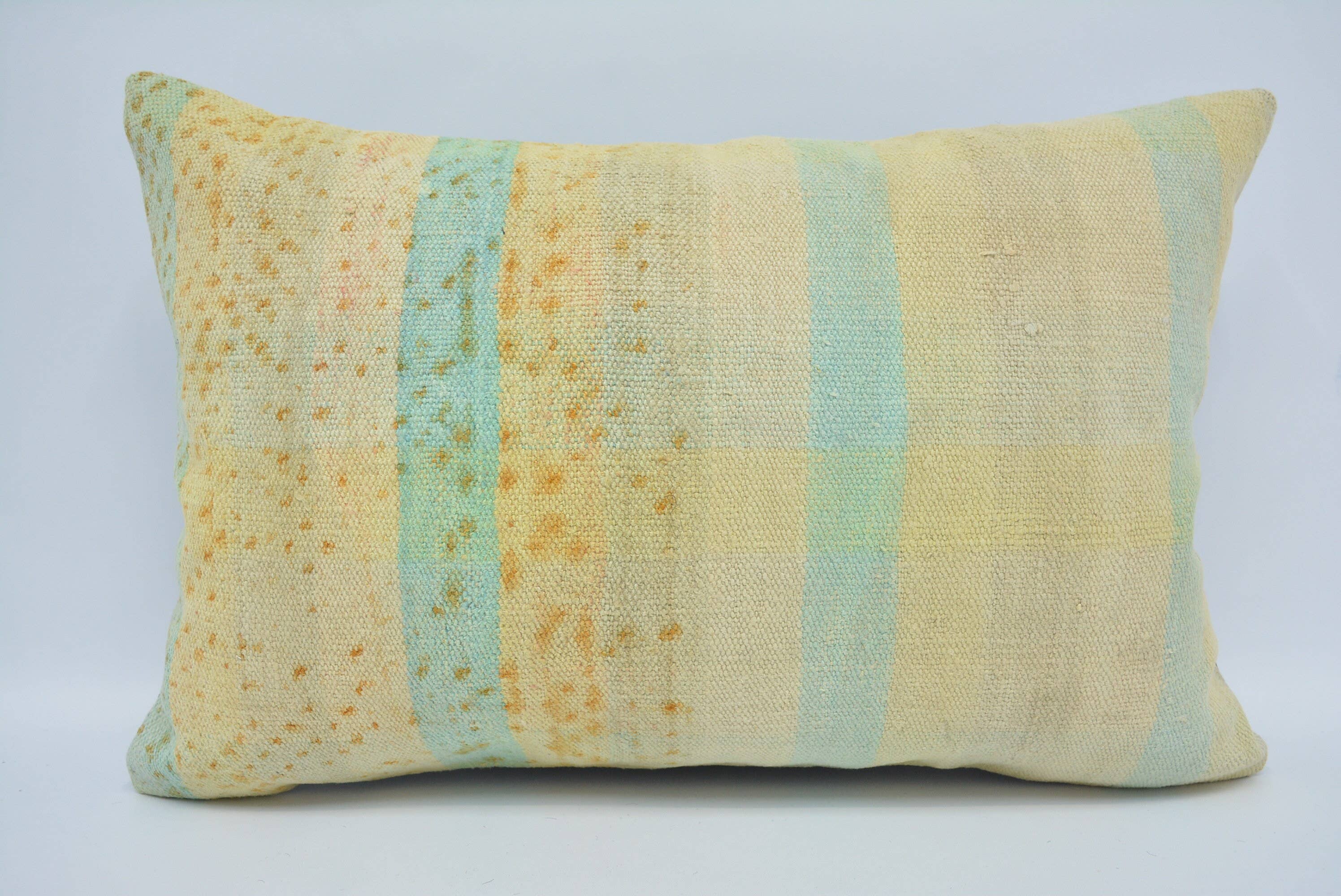 Kilim Antique Striped Yellow Cushion Cases Home Decor