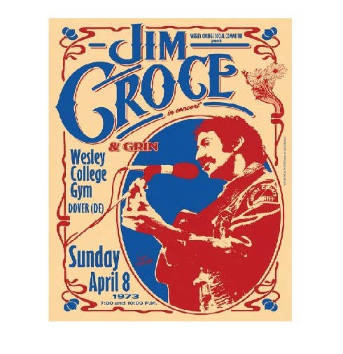 MS230  Vintage Style Metal Sign Jim Croce
