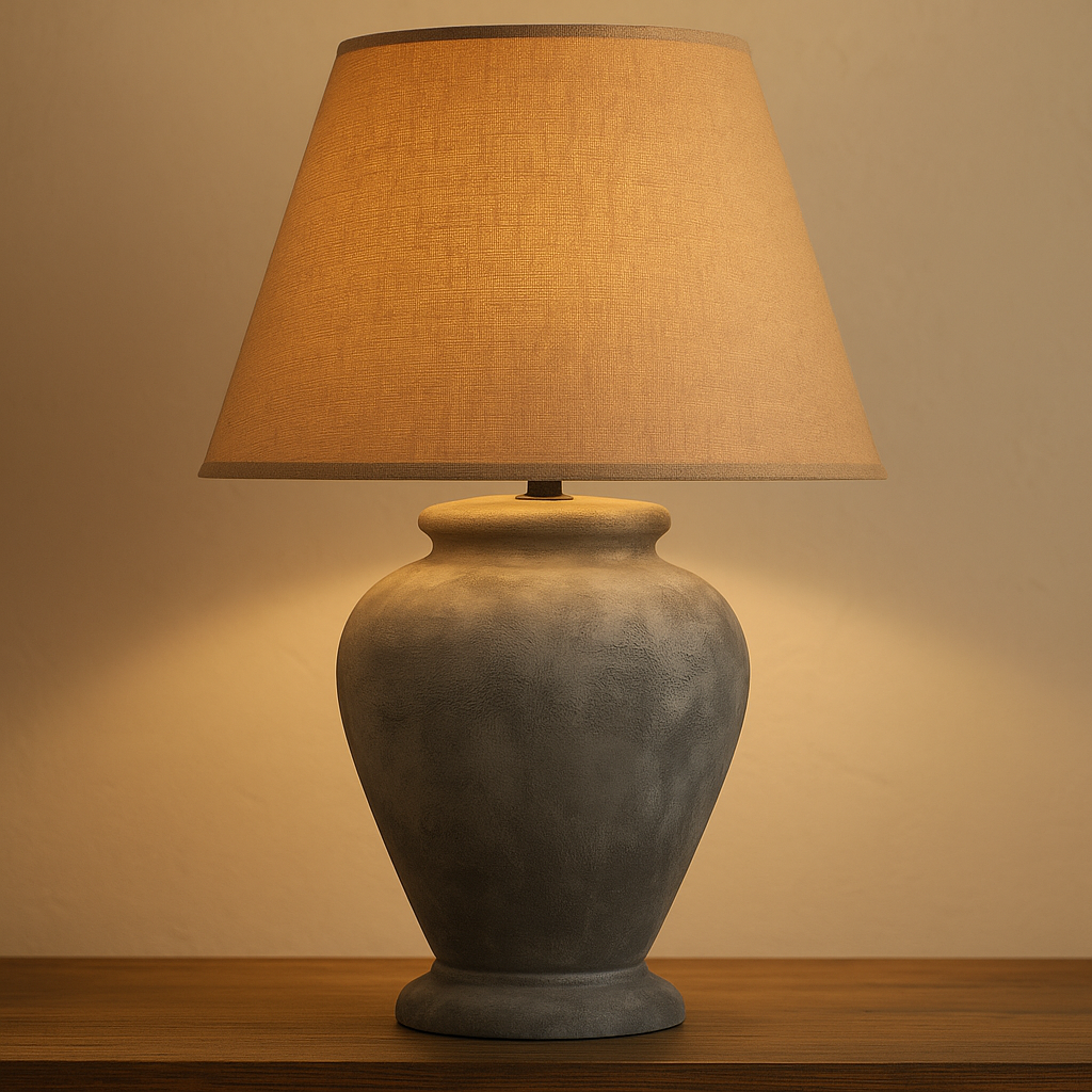 Dark Charcoal Farmhouse Style Lamp