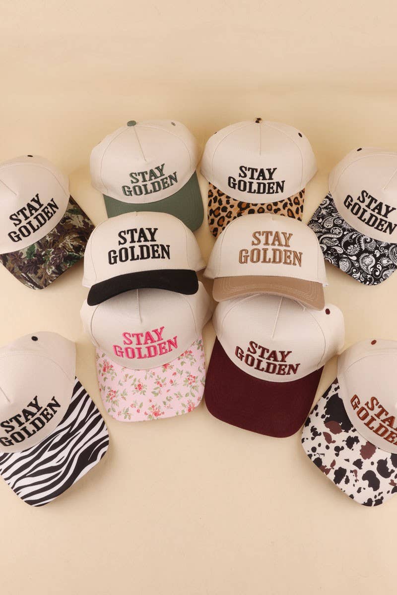 Stay Golden Two Tone Snapback Hat
