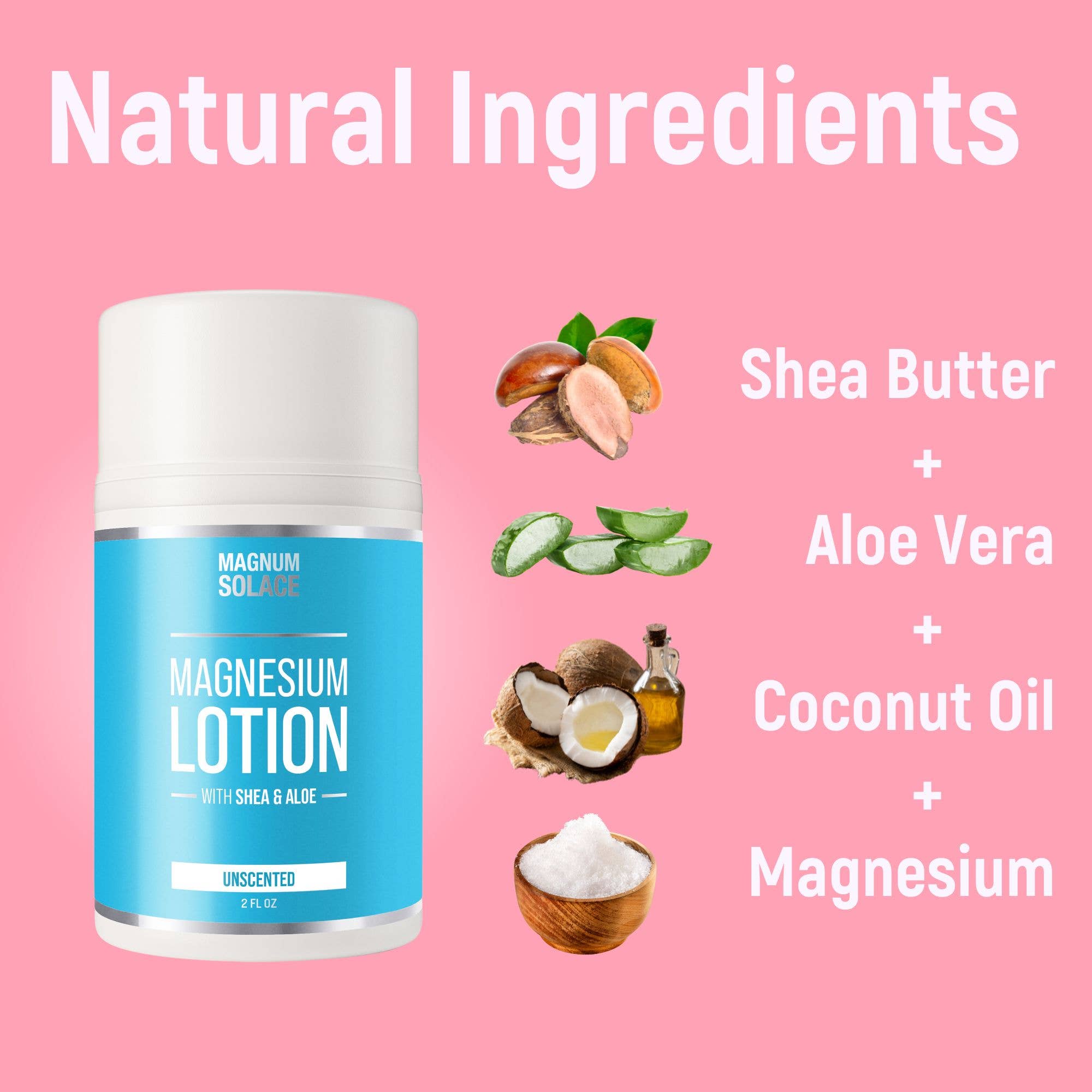 7422. 2oz Magnesium Lotion - Restless Legs & Muscle Pain Relief