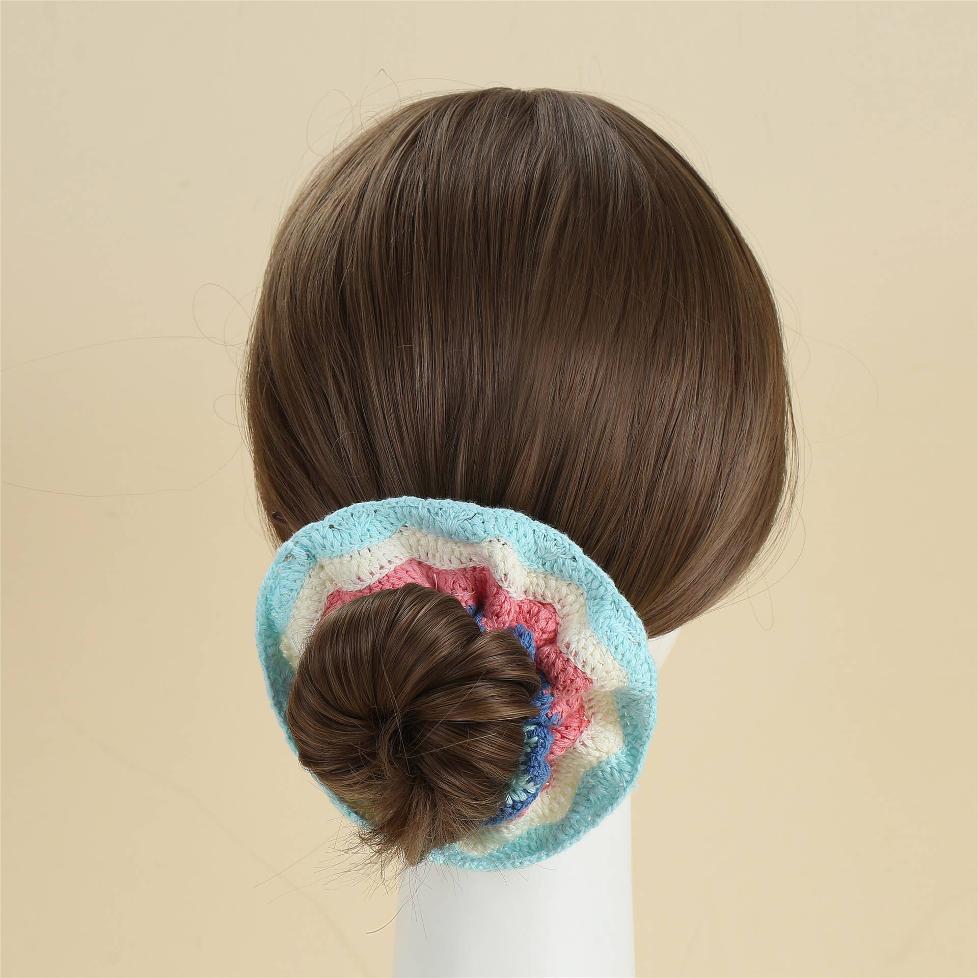 Boho Colorful Handmade Crochet Flower Hair Tie