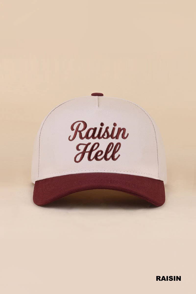 Raisin Hell Two Tone Snapback Hat