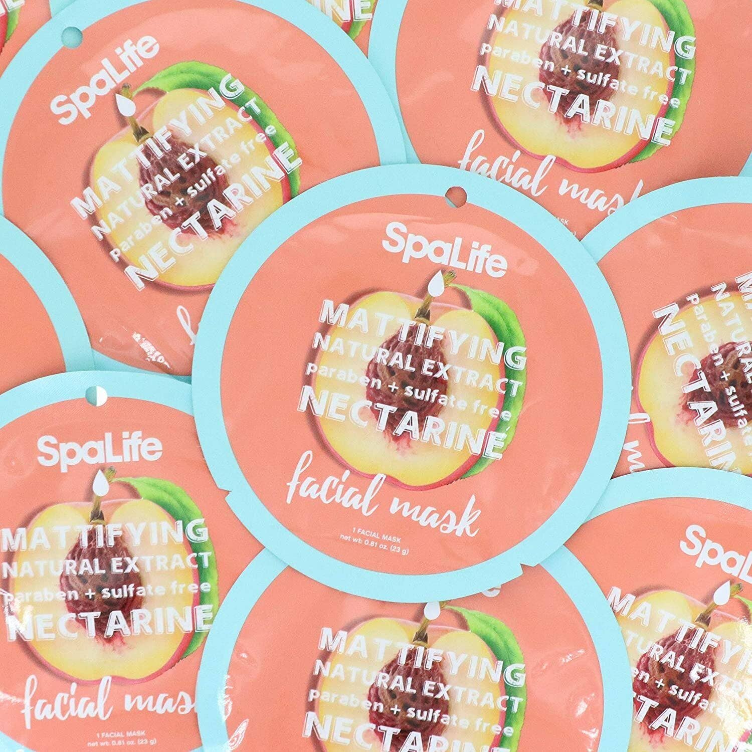 7407. Mattifying Nectarine Sheet Mask with Natural Extracts