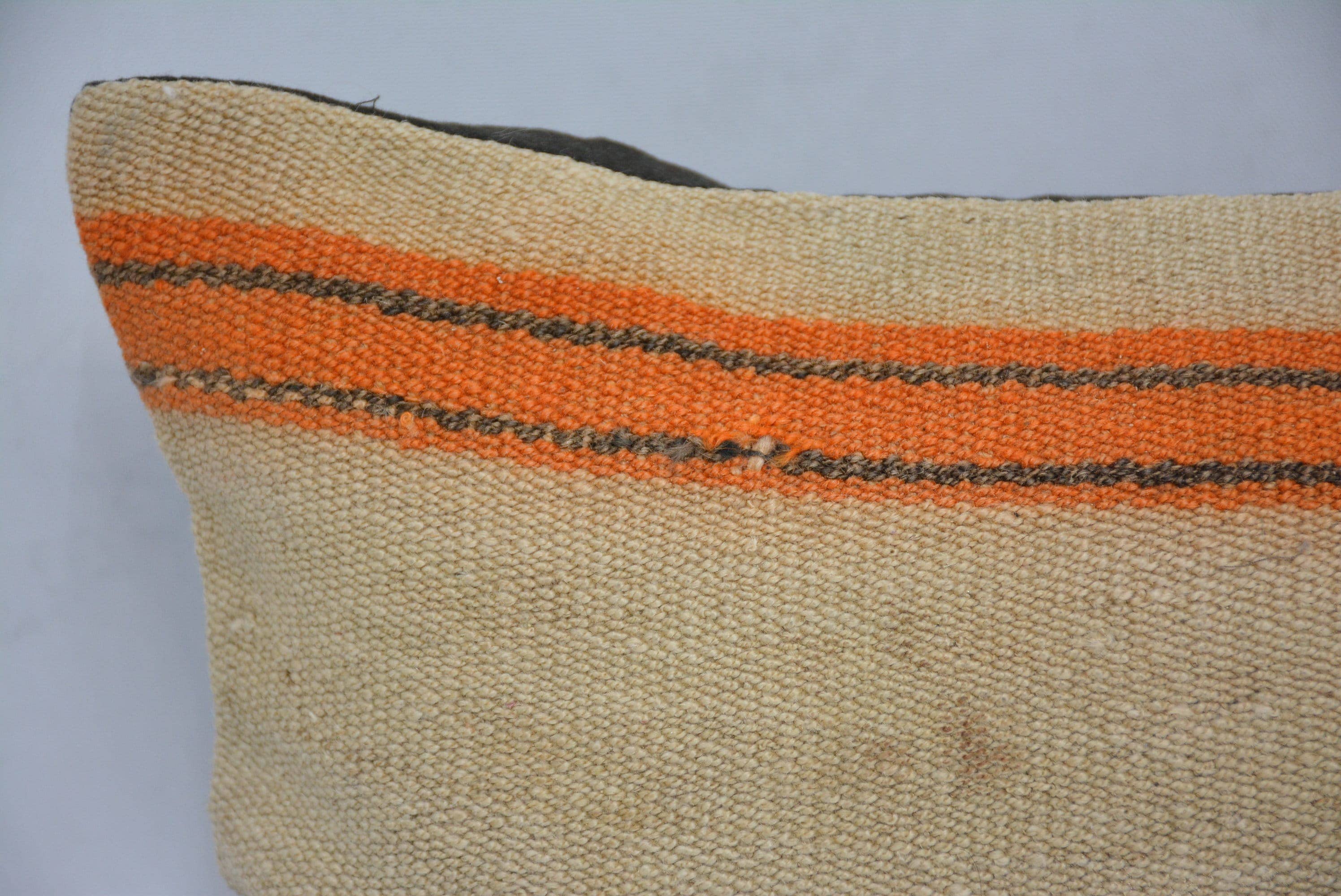 Designer Striped Cotton Throw Pillow Covers 12x24