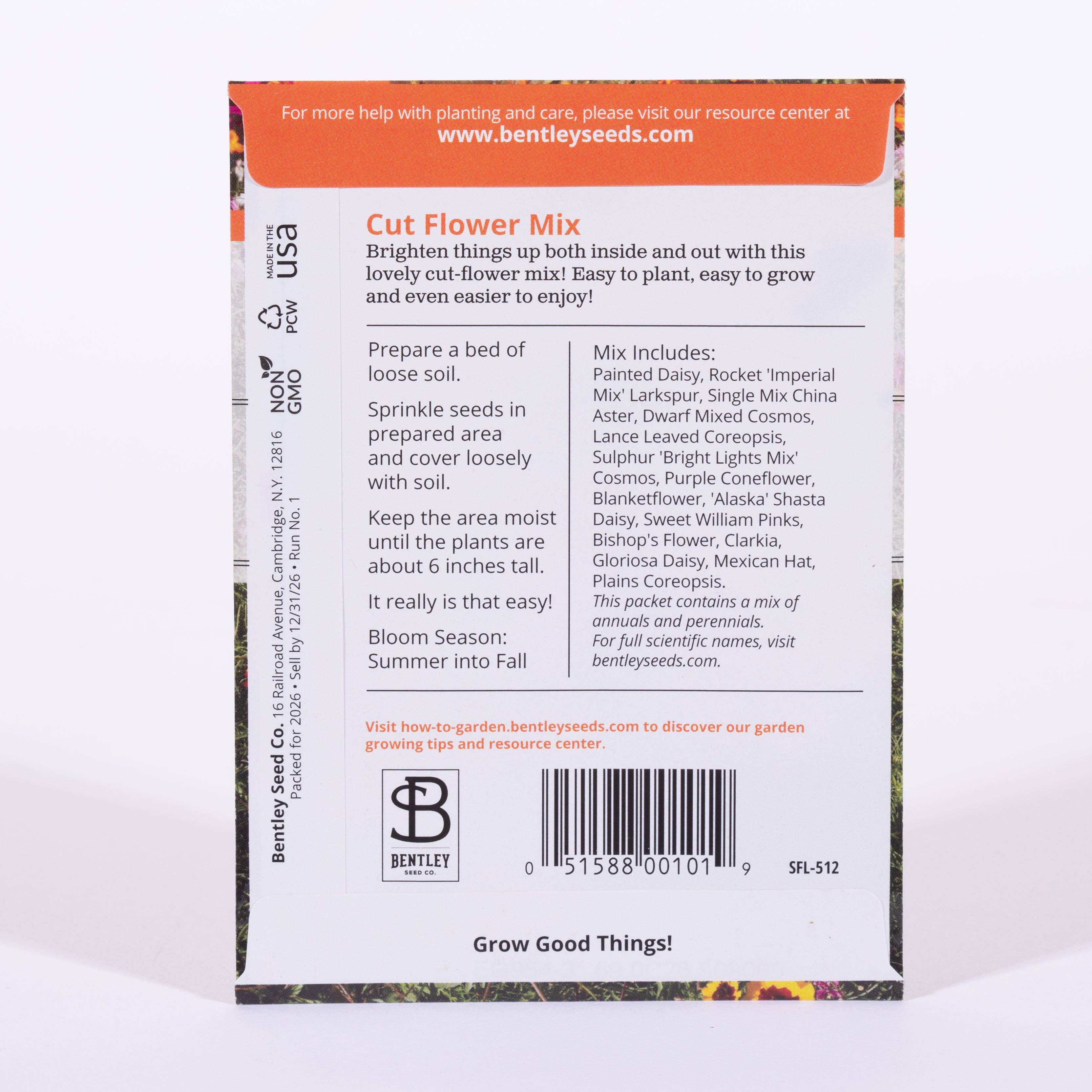 2217. Wildflower, Cut Flower Wildflower Mix Seed Packets