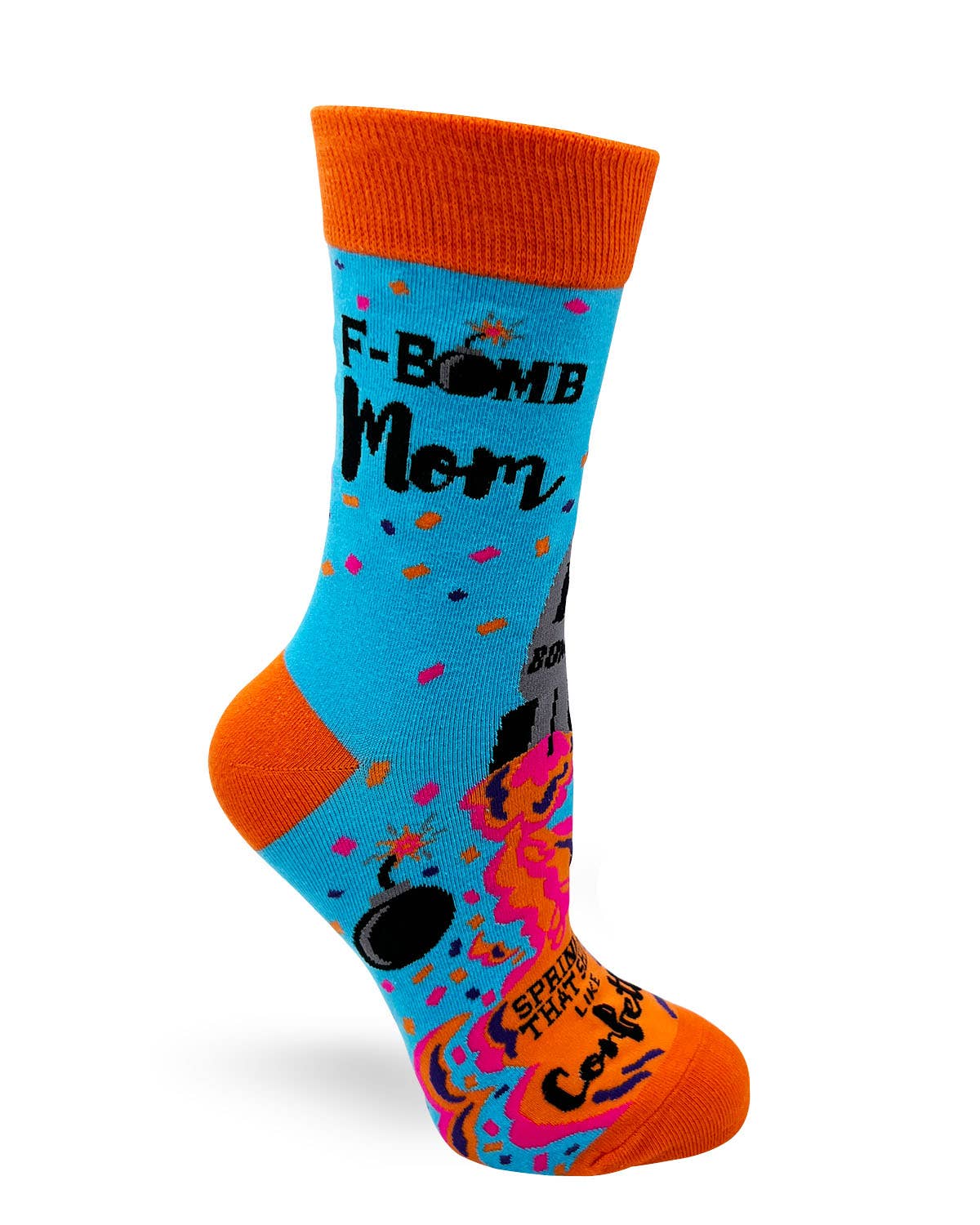 8610. F-Bomb Mom, Sprinkle That Shit Like Confetti Ladies' Crew So
