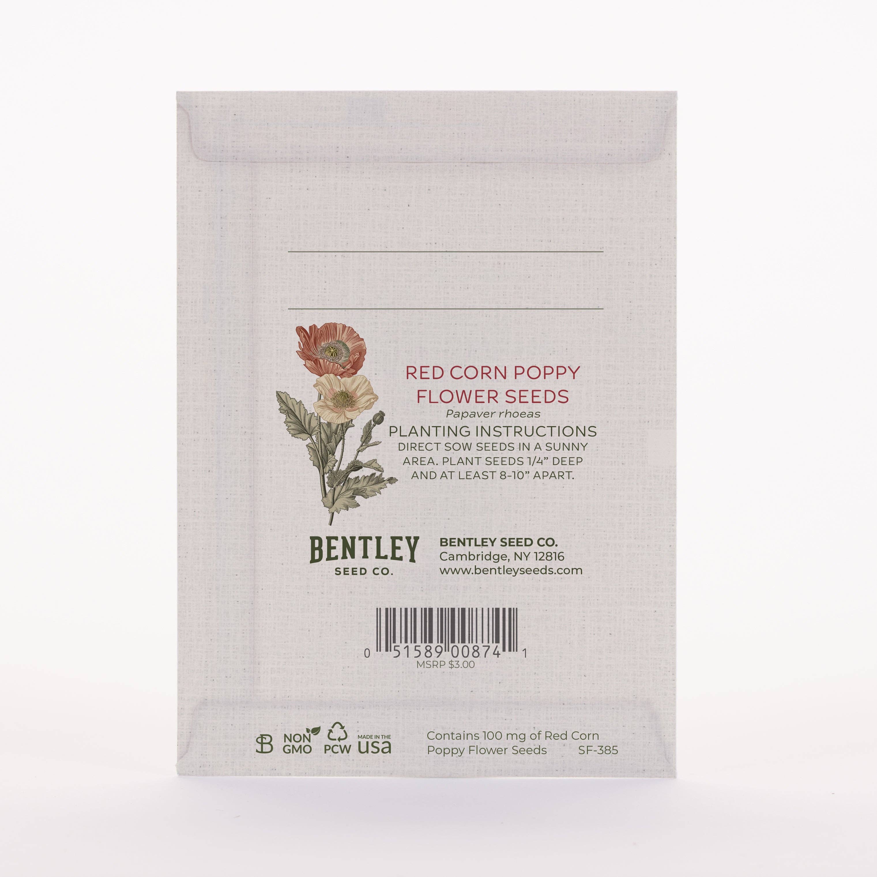 2206. Thinking of You Classic Vintage Art - Corn Poppy Seed Packets