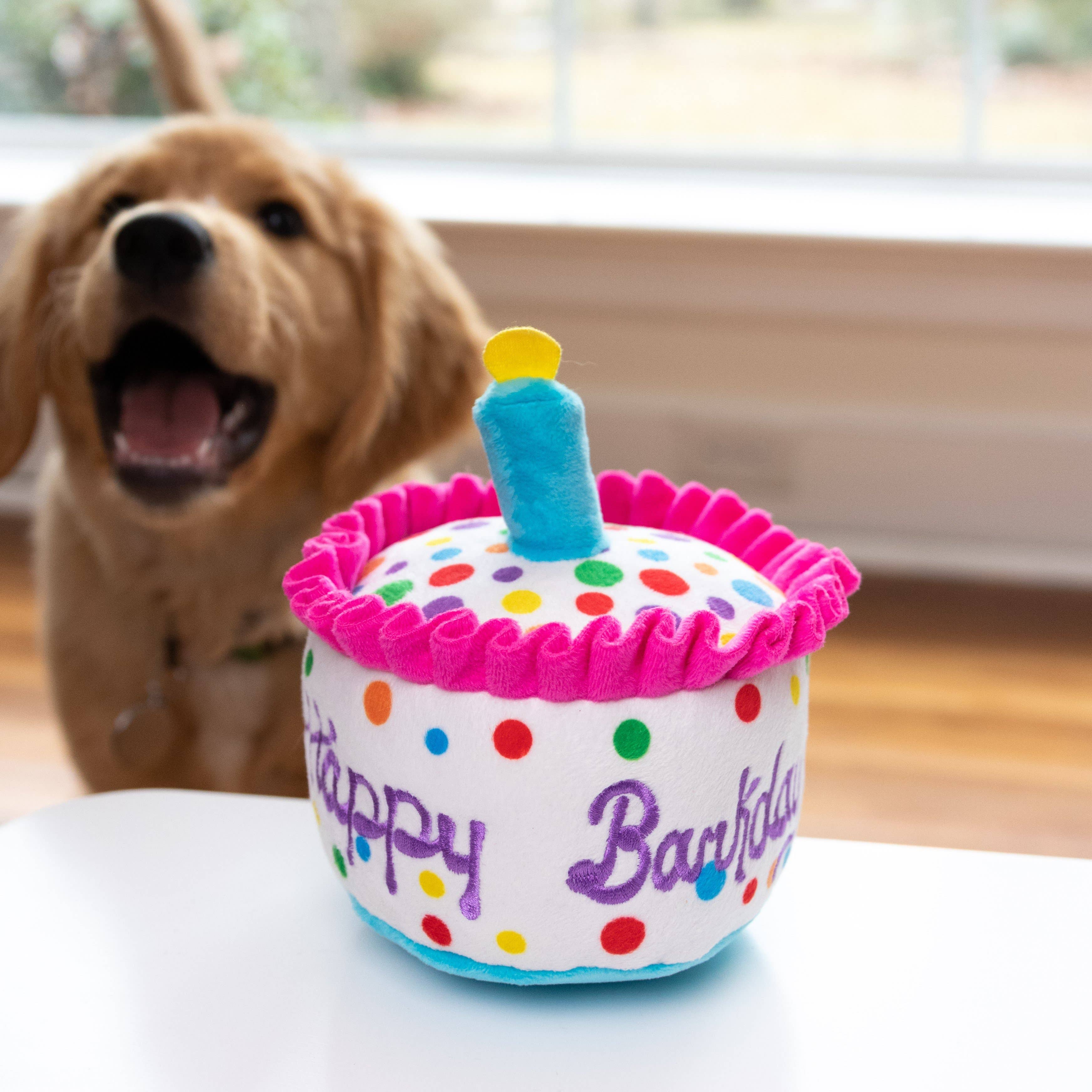 7504. Happy Barkday Cake Dog Toy