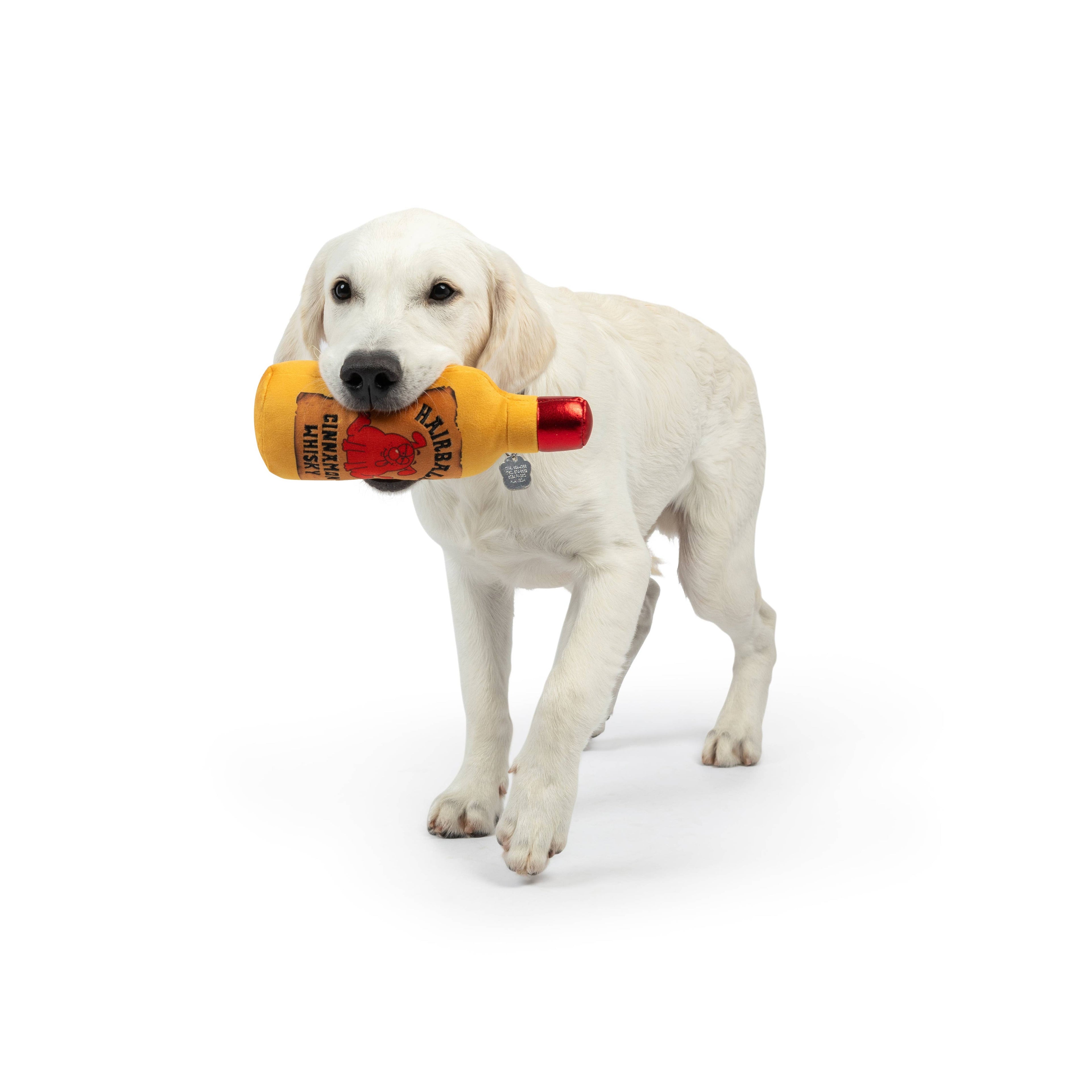 7501. Hairball Cinnamon Whisky Dog Toy