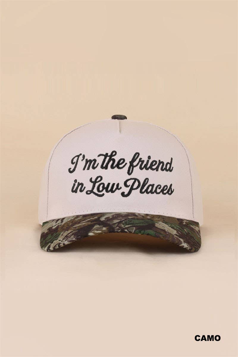 I'm The Friend In Low Places Two Tone Snapback Hat