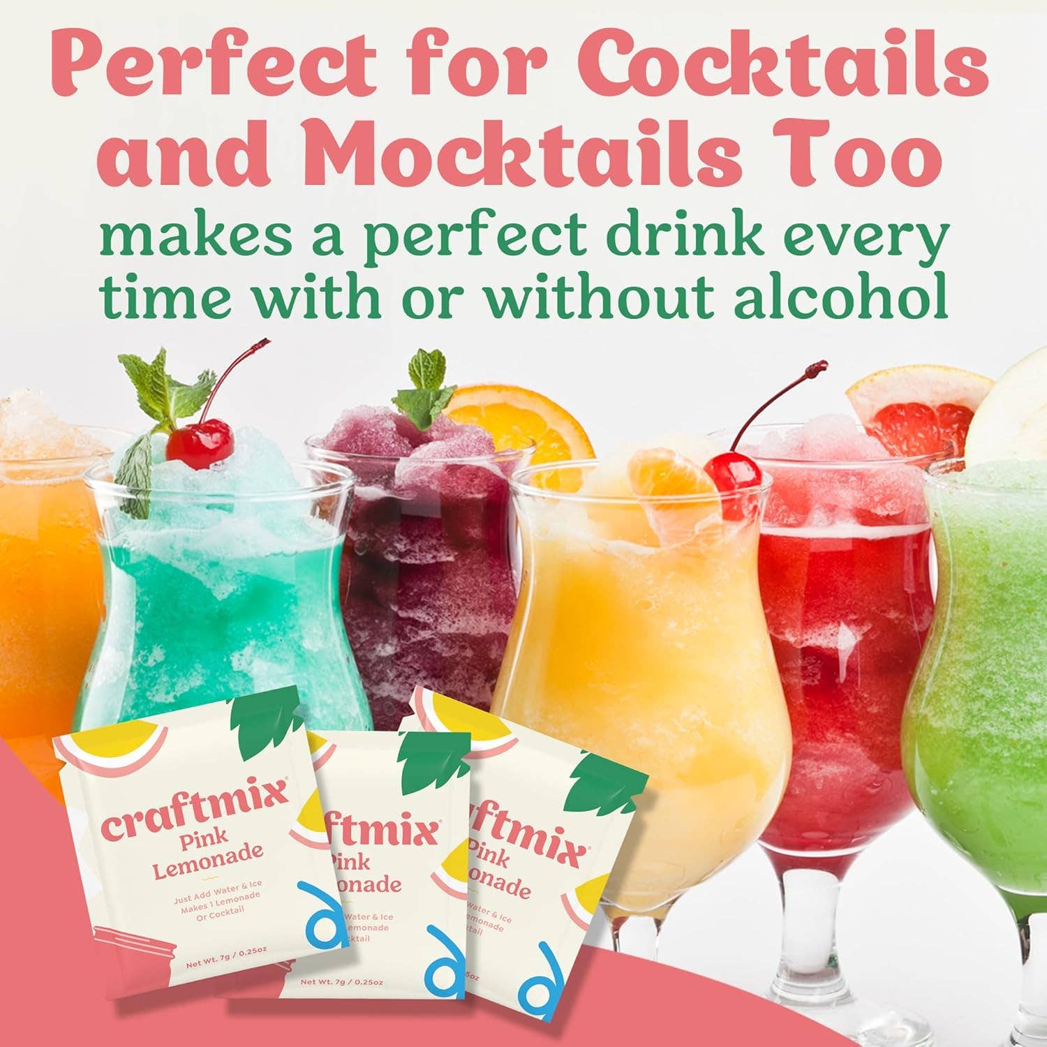 8561. Pink Lemonade Cocktail / Mocktail Mixer