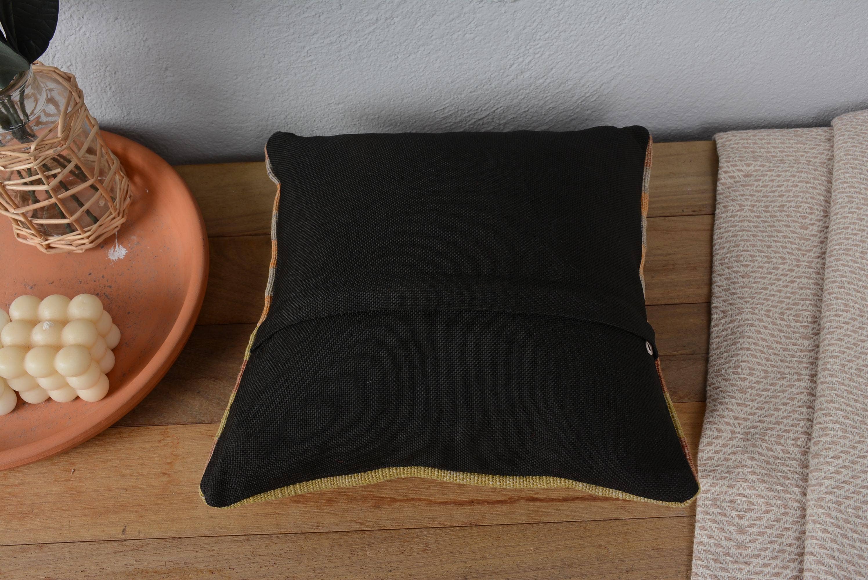 Handmade Vintage Kilim Cushion Sham 12x12