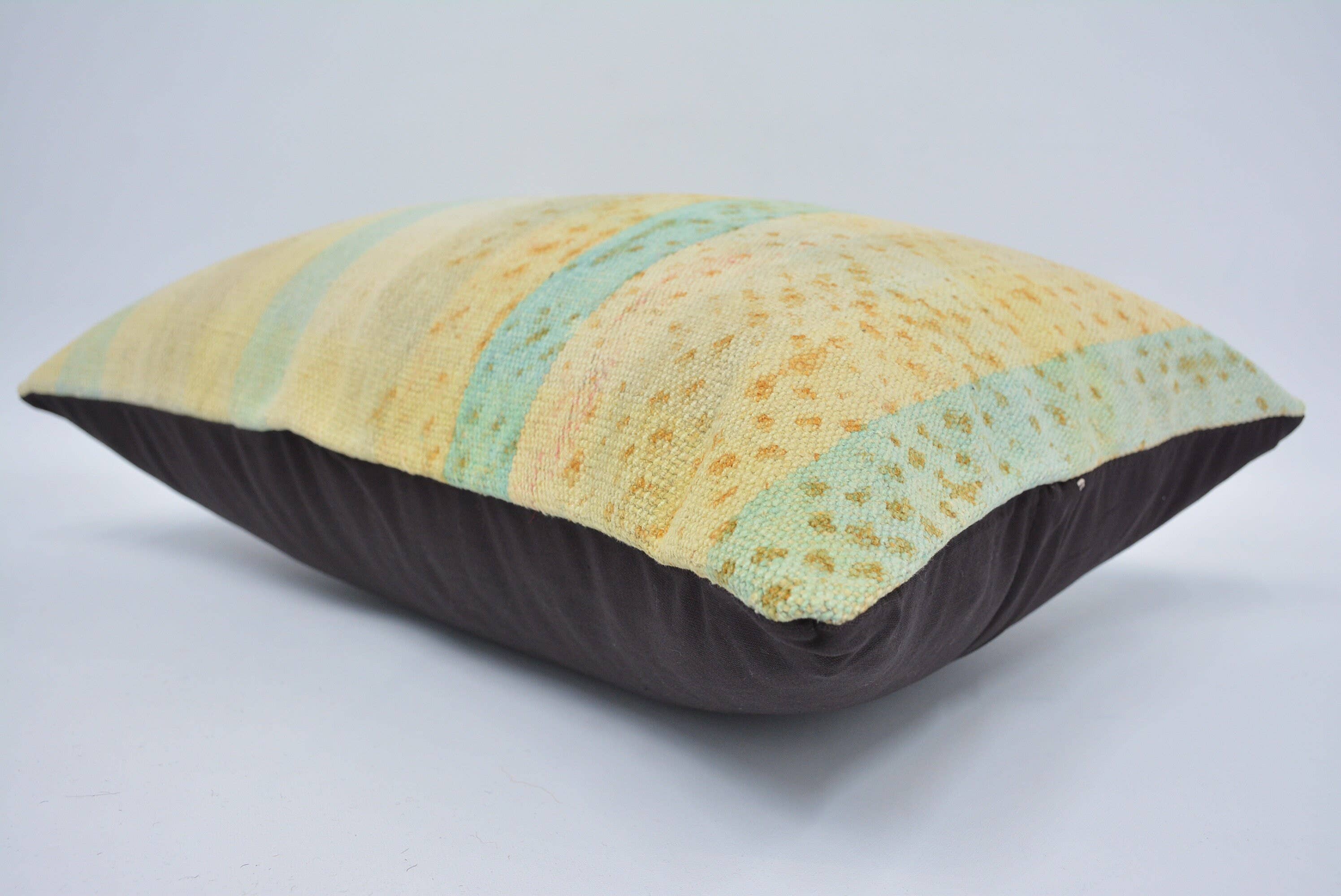 Kilim Antique Striped Yellow Cushion Cases Home Decor