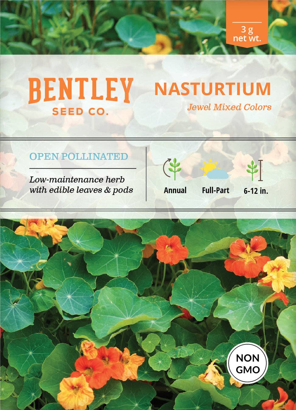 2211. Nasturtium, Jewel Mixed Color Seed Packets