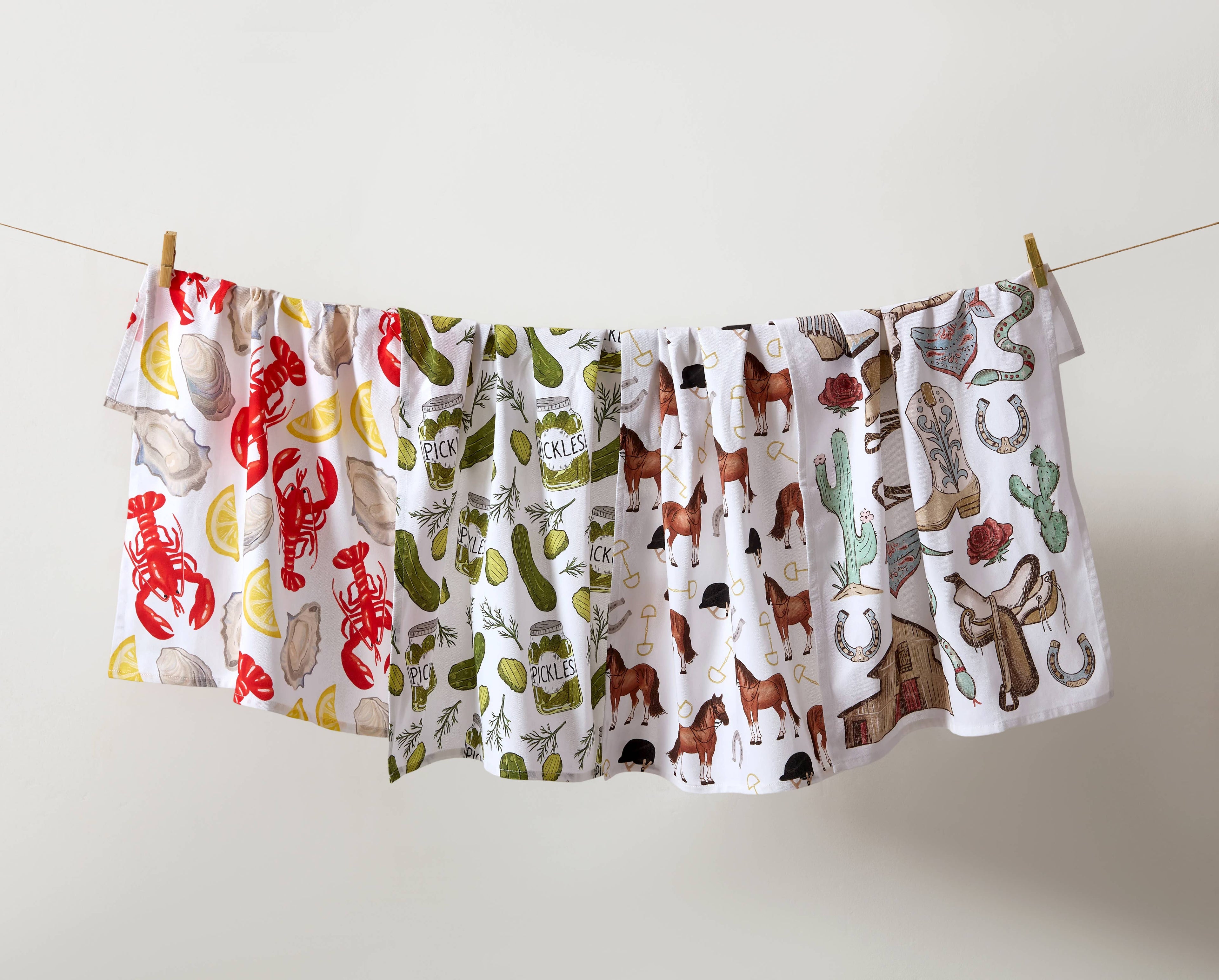 7654. Pickles Kitchen Towel