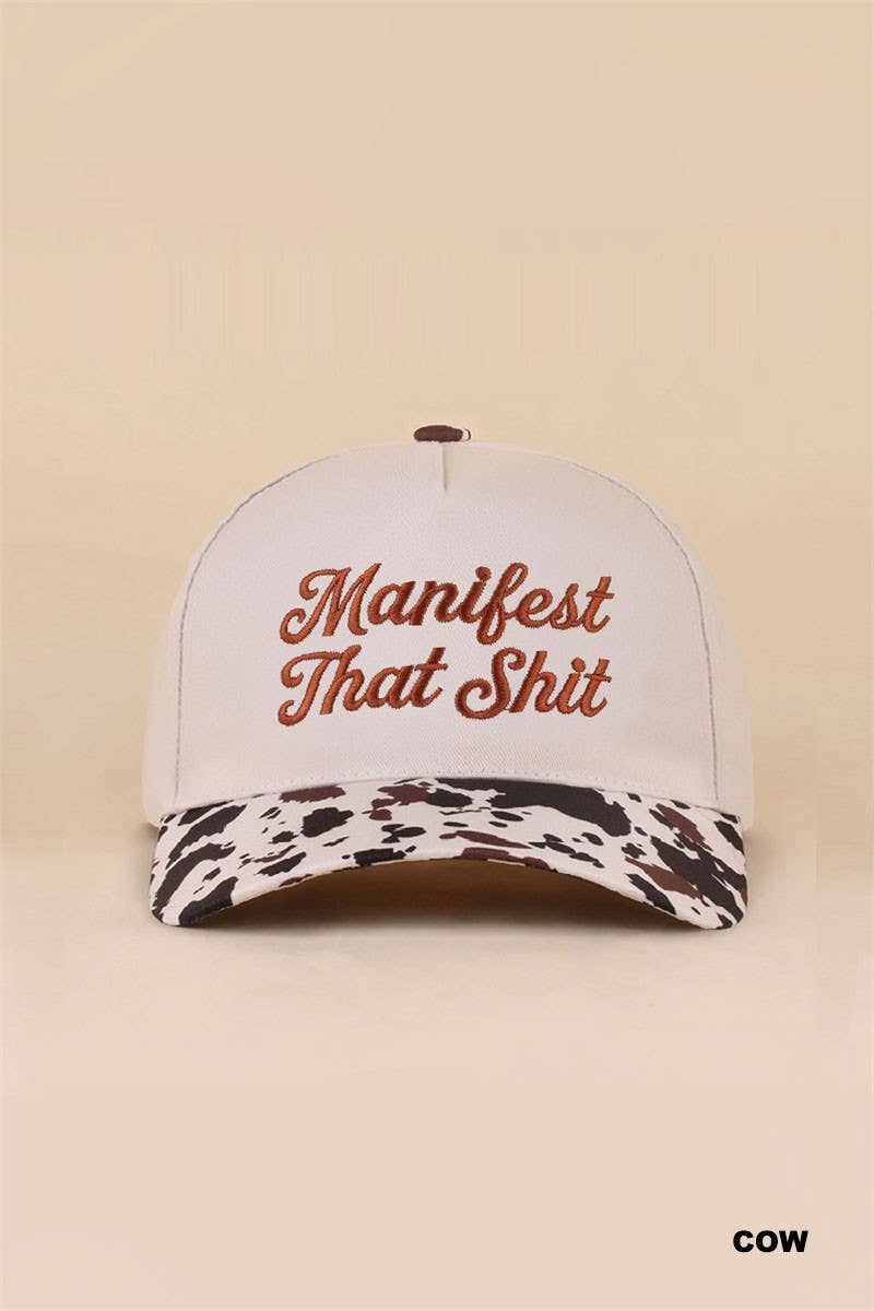 Manifest That Shit Two Tone Snapback Hat