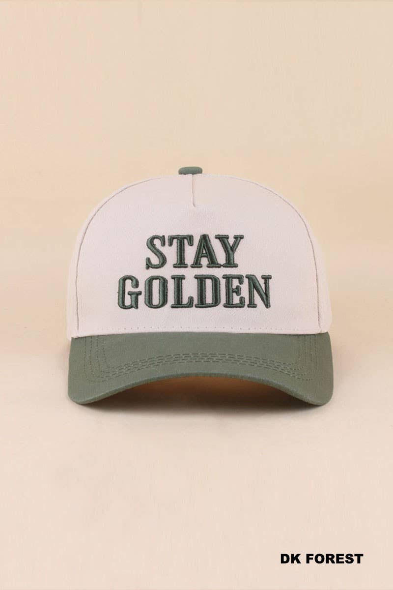 Stay Golden Two Tone Snapback Hat