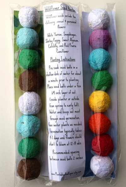 Wildflower Seed Bomb Sleeves