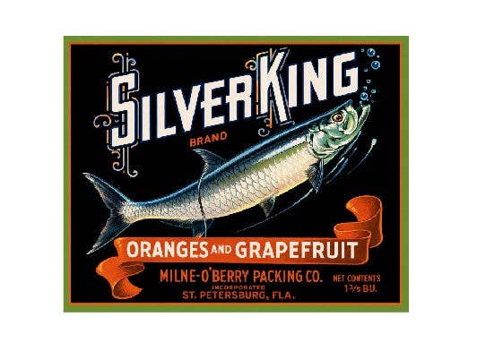 Vintage Style MS89 Crate Label Metal Wall Decor