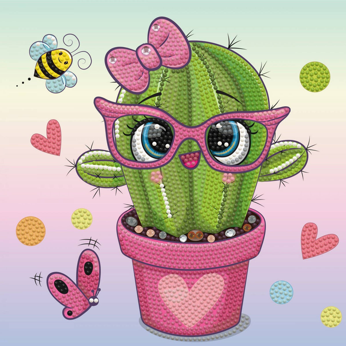 Pretty in Pink Cactus Diamond Dotz