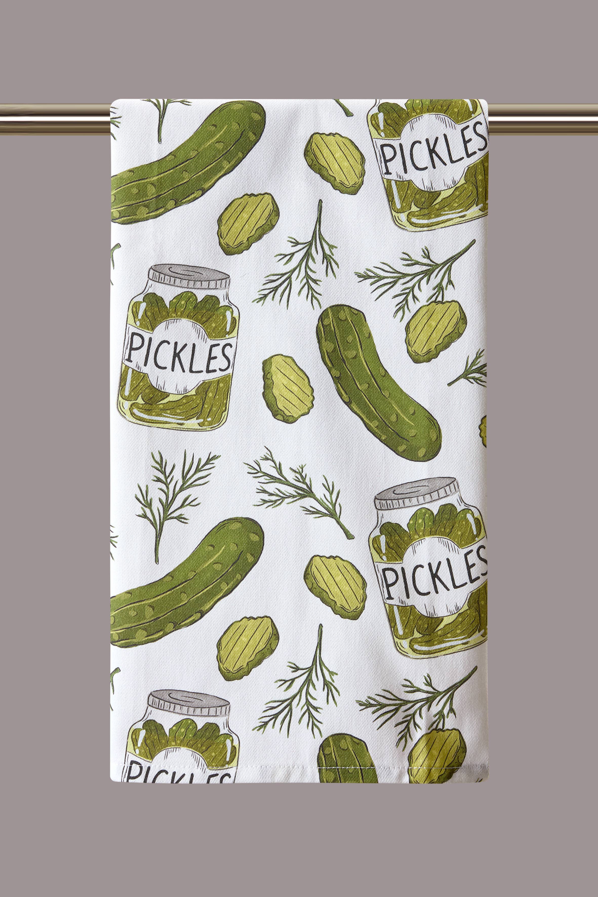 7654. Pickles Kitchen Towel