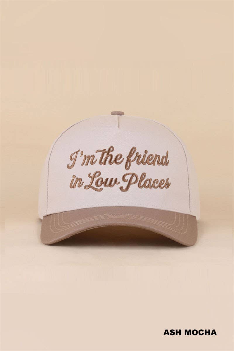 I'm The Friend In Low Places Two Tone Snapback Hat