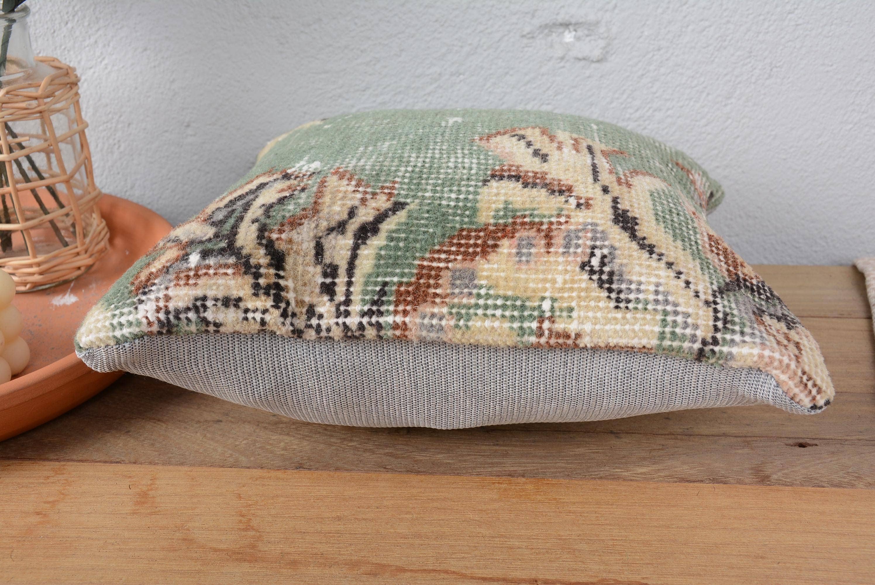 Boho Kilim Pillow Sham Cover 12x12 Vintage Throw