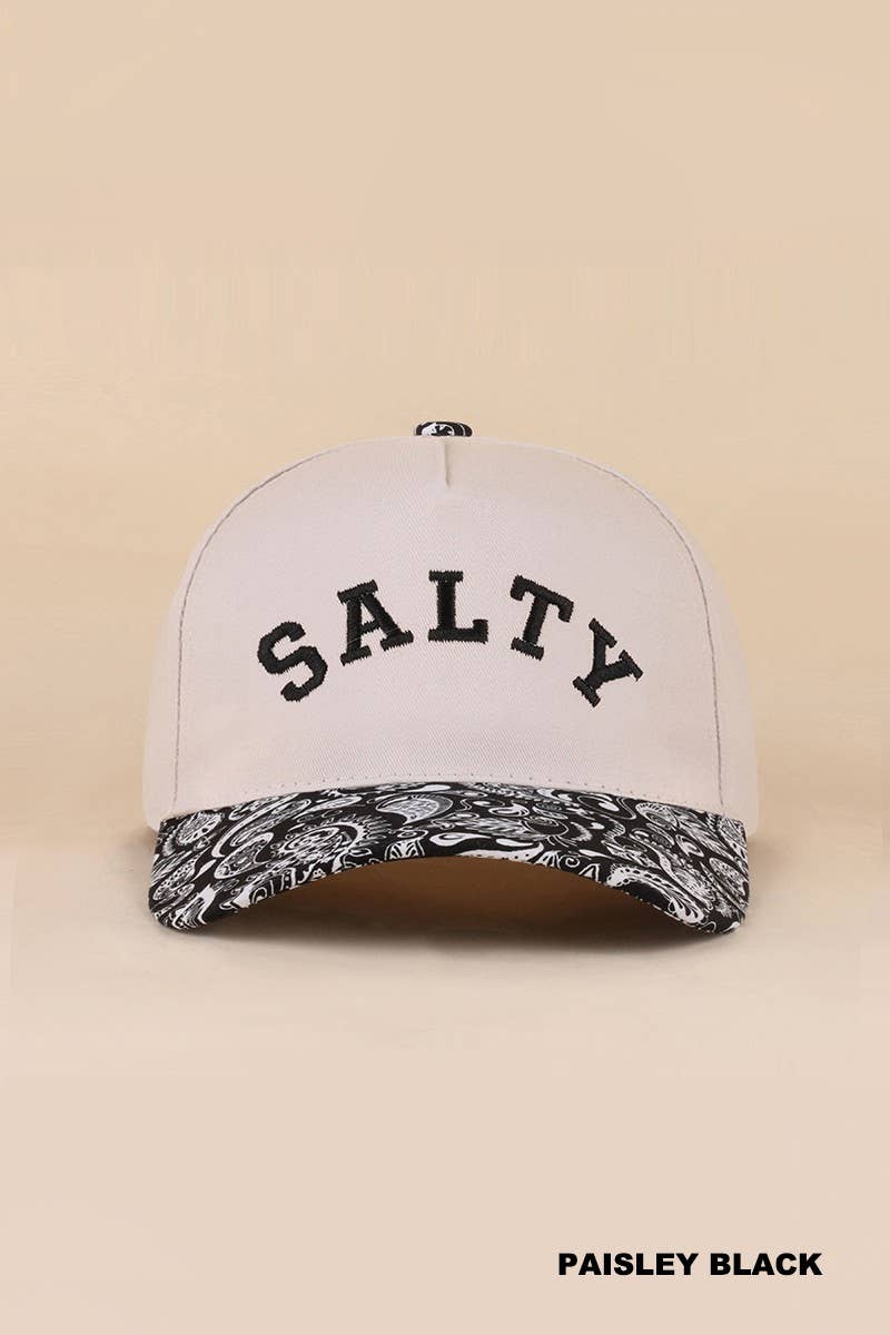 Salty Two-tone Canvas Cotton Cap