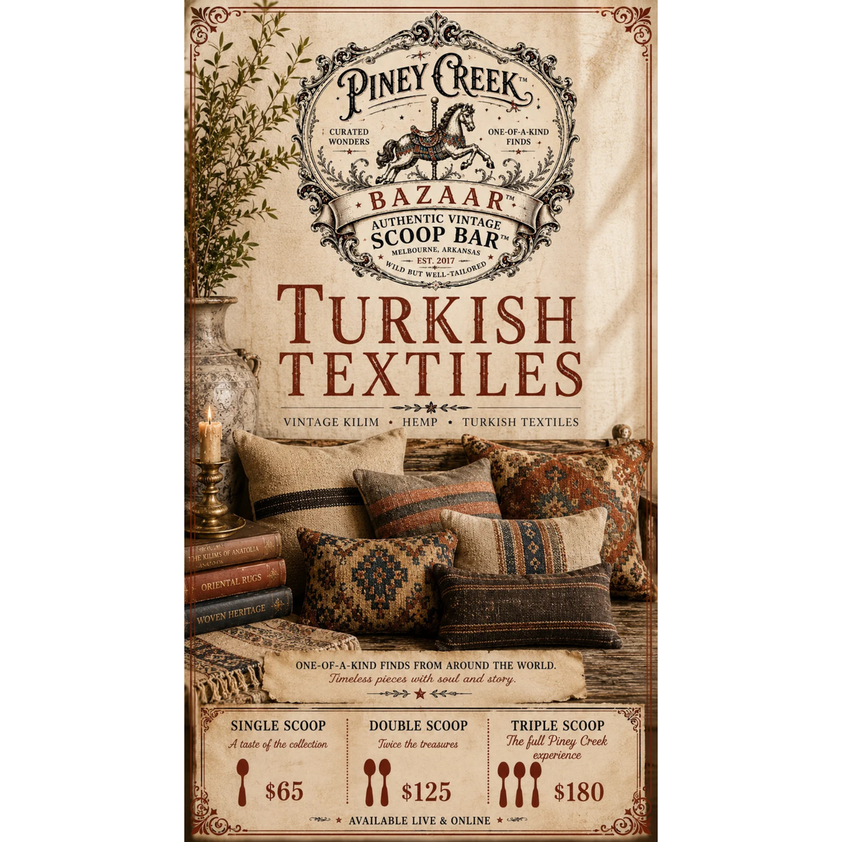 2307. $65 Single Scoop - Turkish Textiles