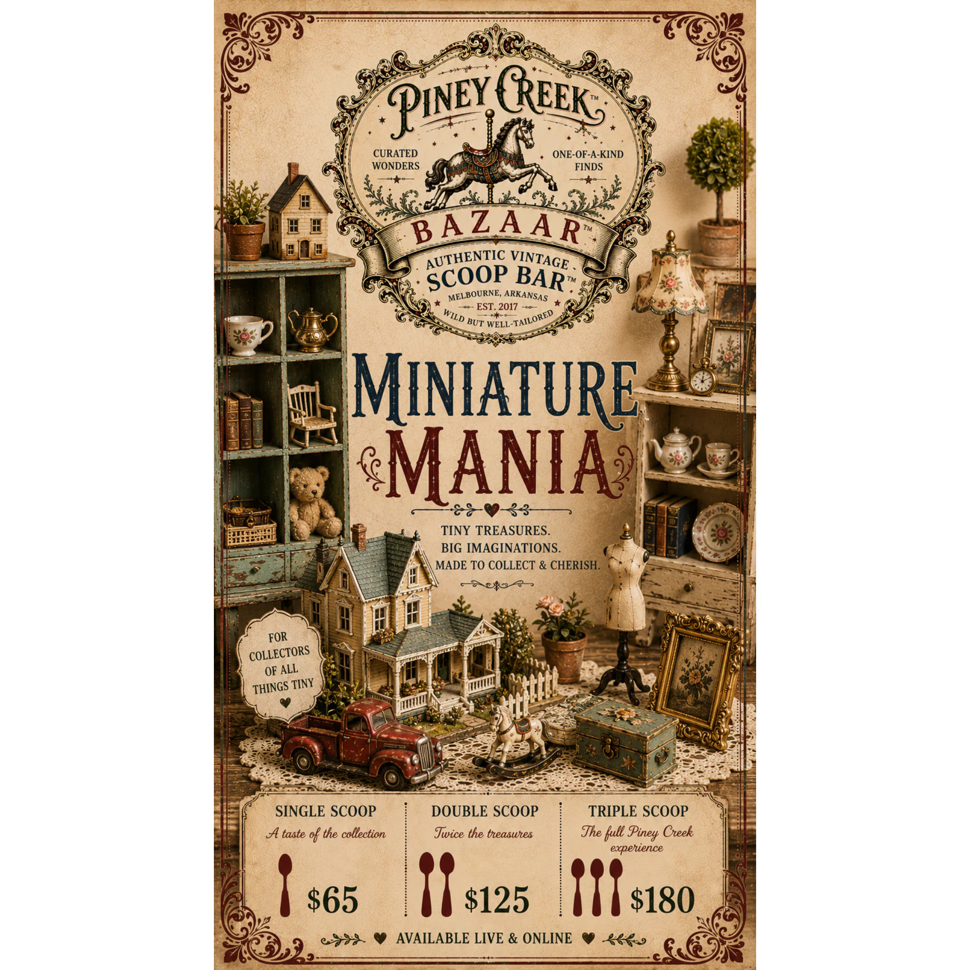 2317. $65 Single Scoop - Minature Mania