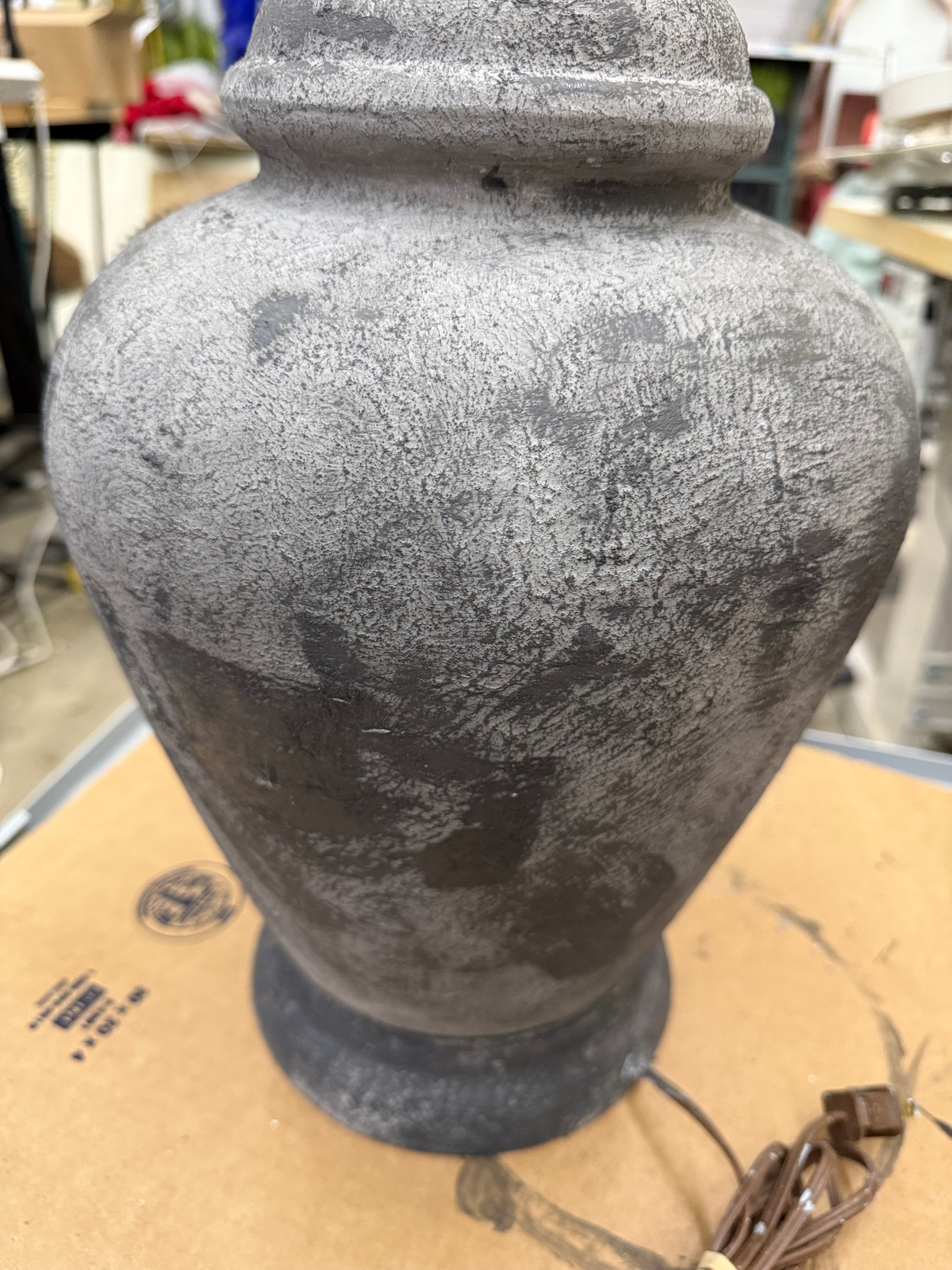 Dark Charcoal Farmhouse Style Lamp