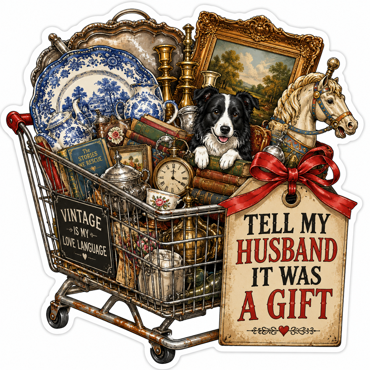 9151. Tell My Husband it Was a Gift Sticker