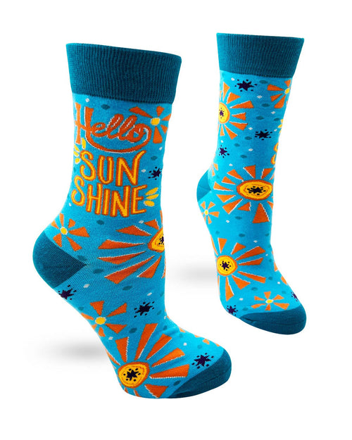 8615. Hello Sunshine Women's Crew Socks