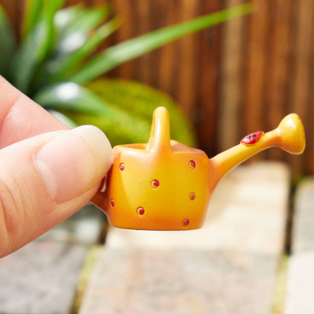 8341. Resin Miniature Mini Ladybug Watering Can