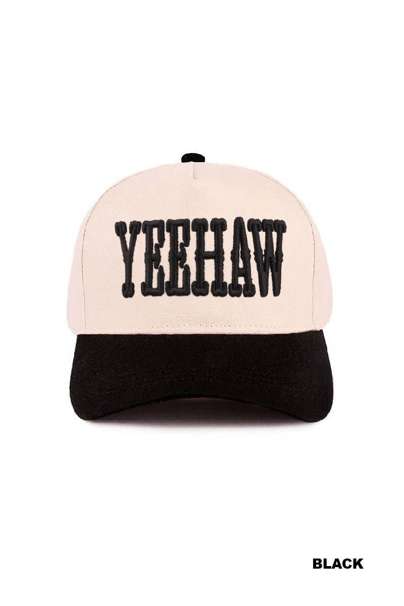 Yeehaw Two-tone Canvas Cotton Cap