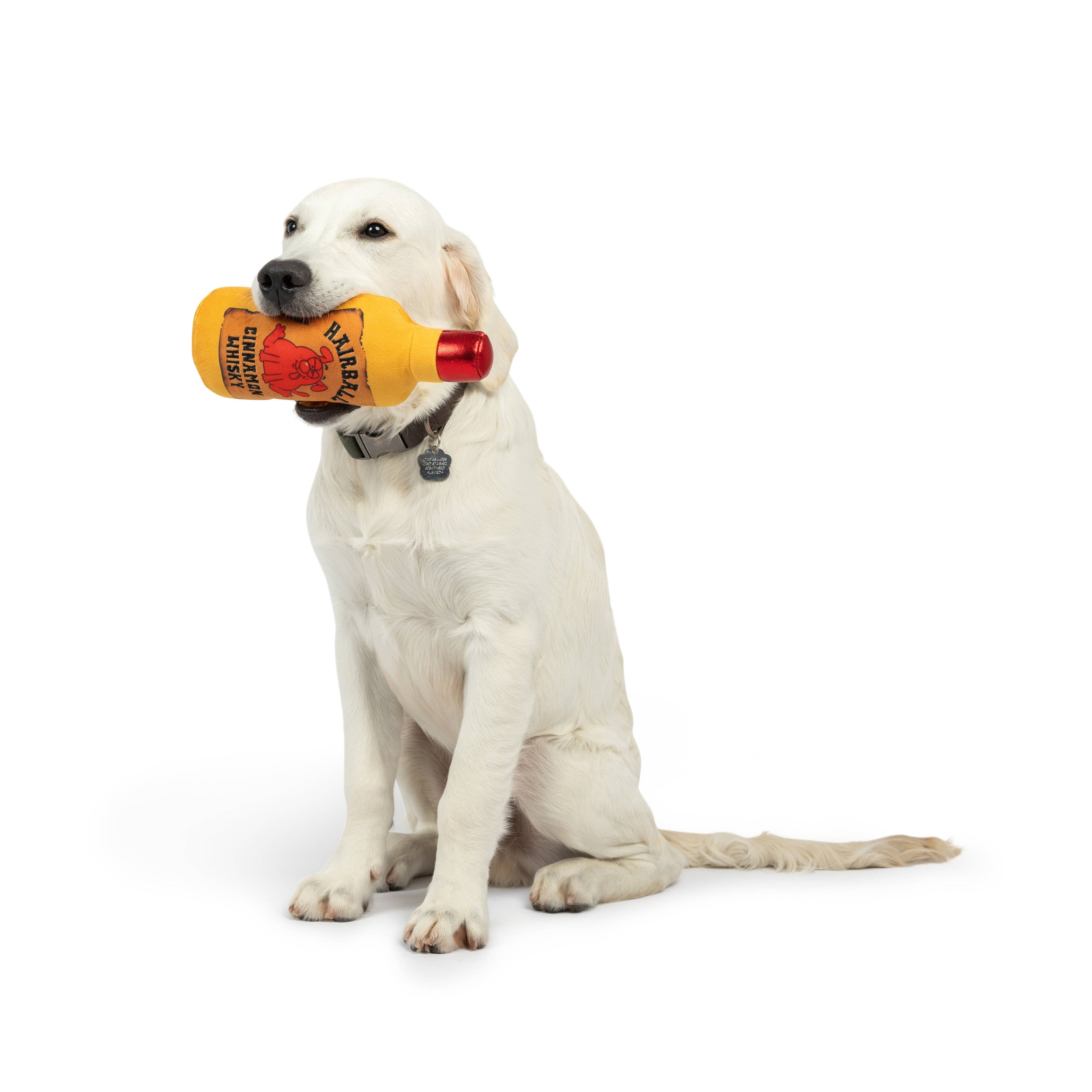 7501. Hairball Cinnamon Whisky Dog Toy