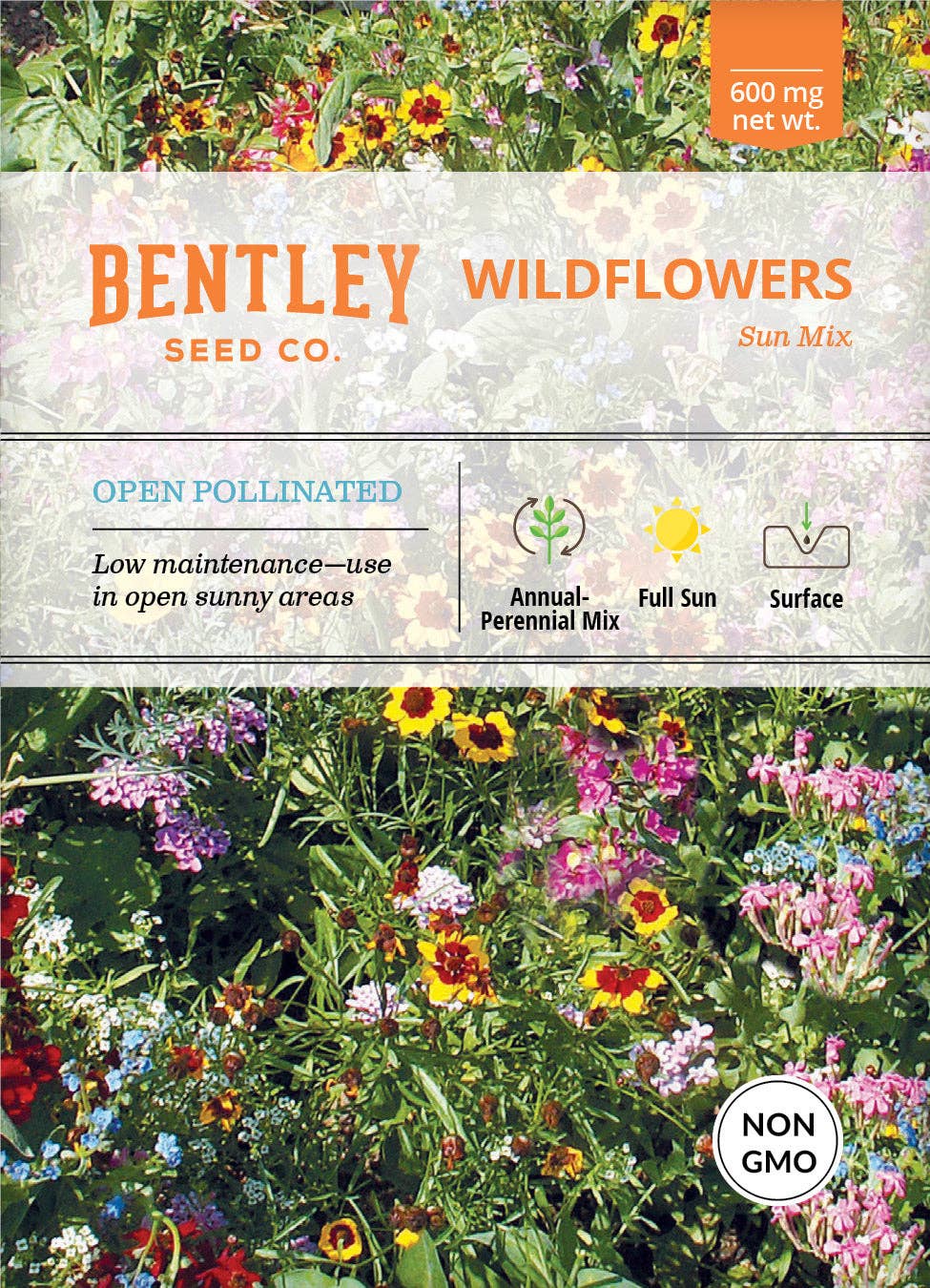 2218. Wildflower, Sunny Wildflower Mix Seed Packets