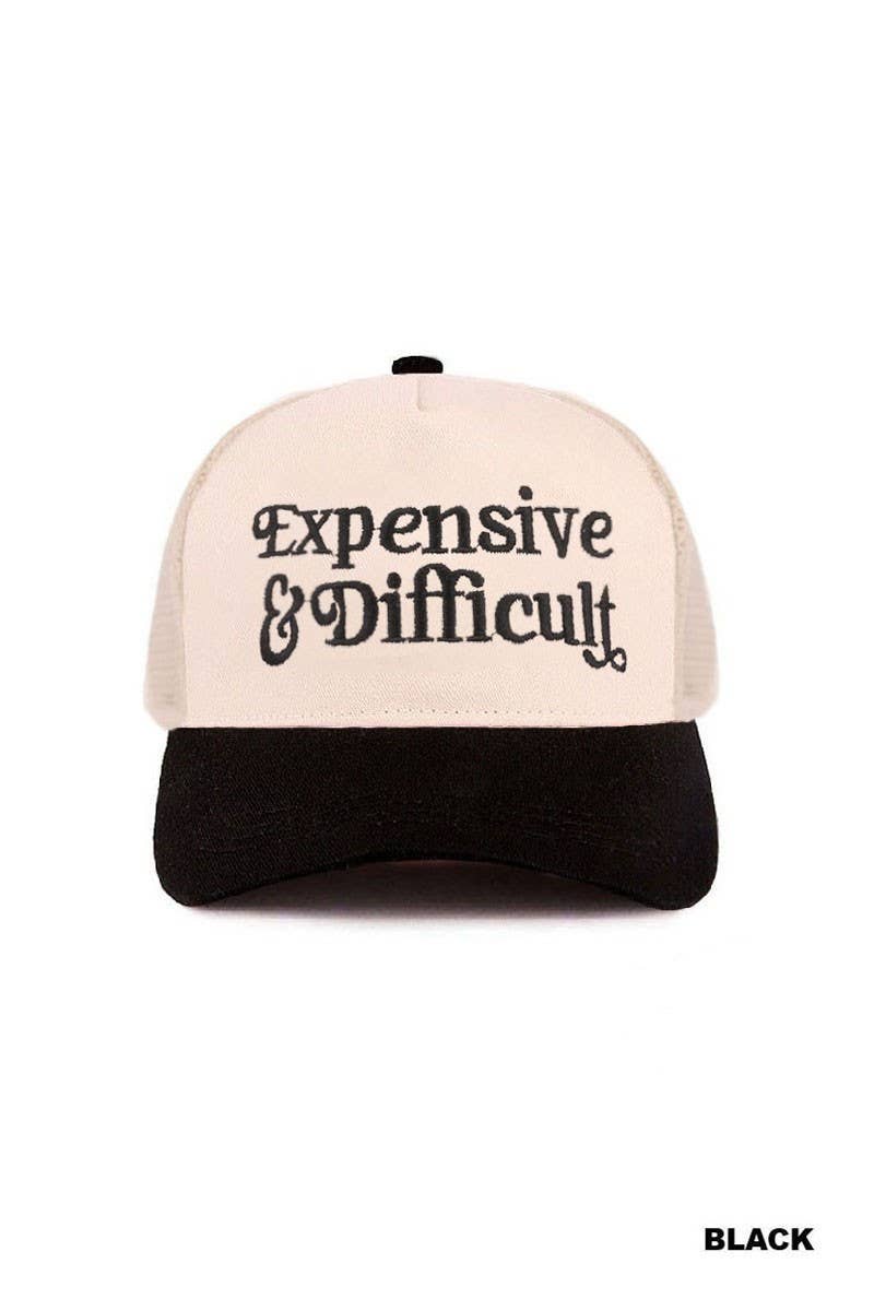 Expensive And Difficult Two Tone Mesh Snapback Hat